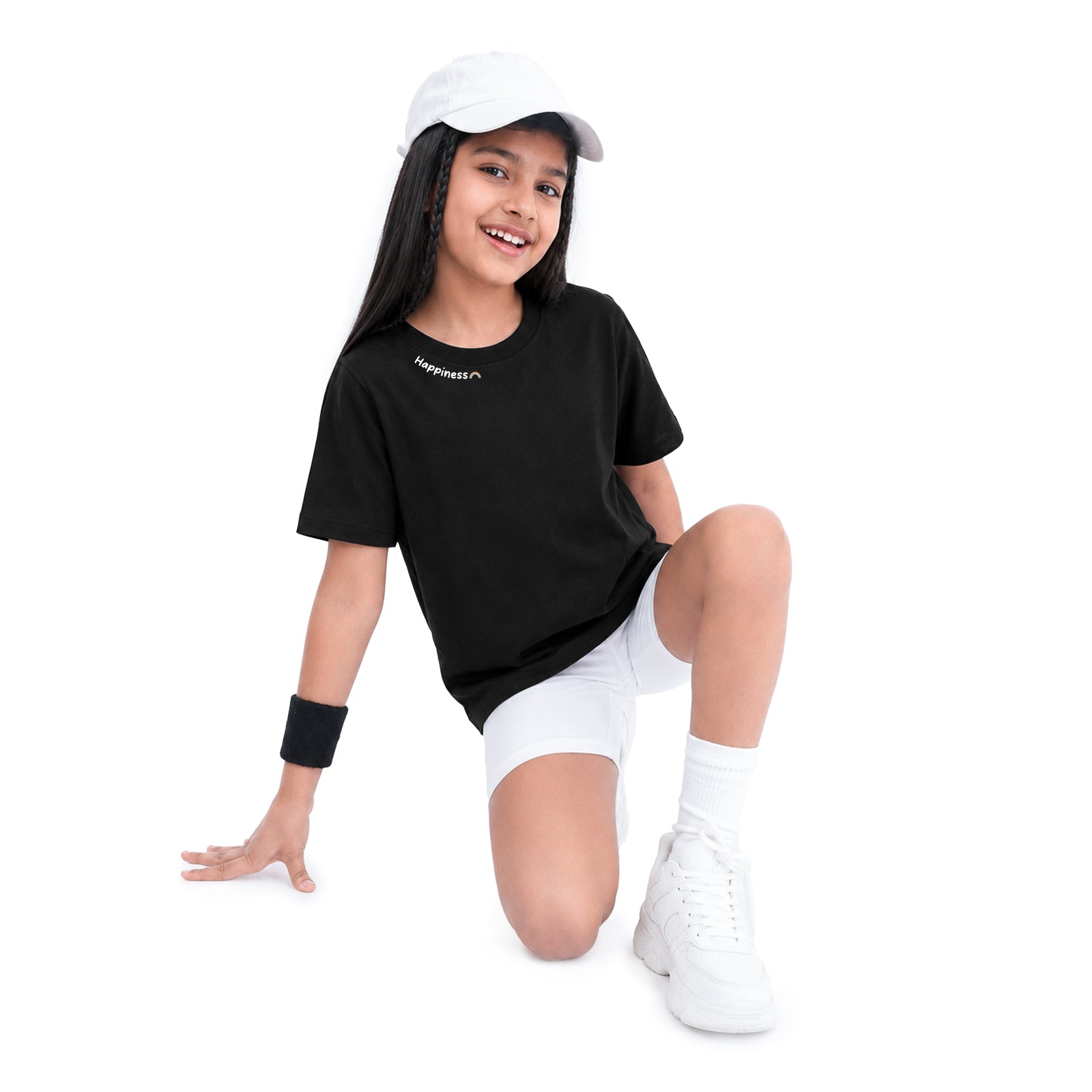 Happy Black Padded Top