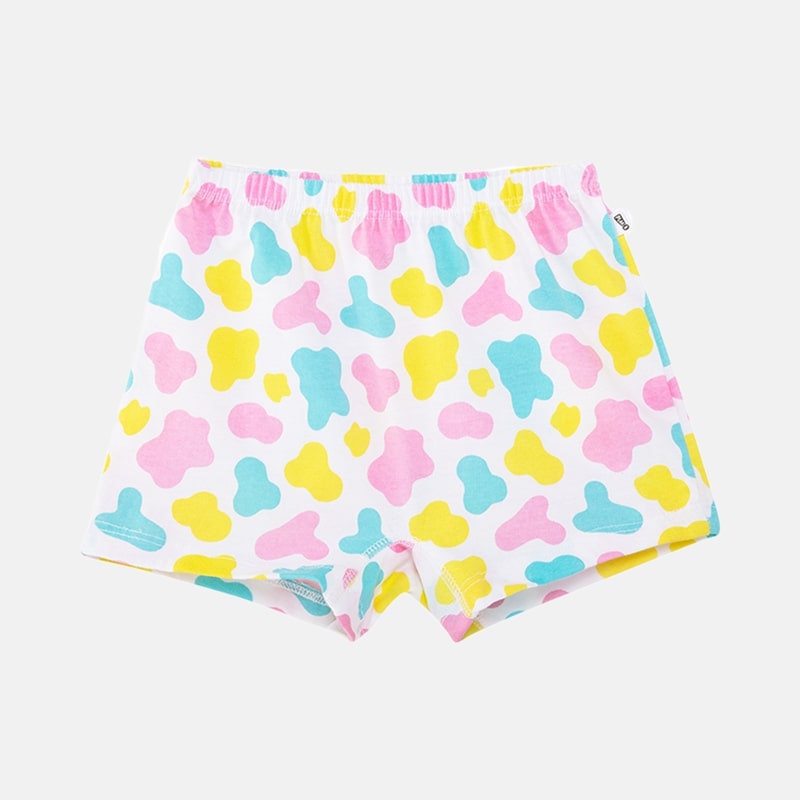 colorful floral printed boxer briefs for girls