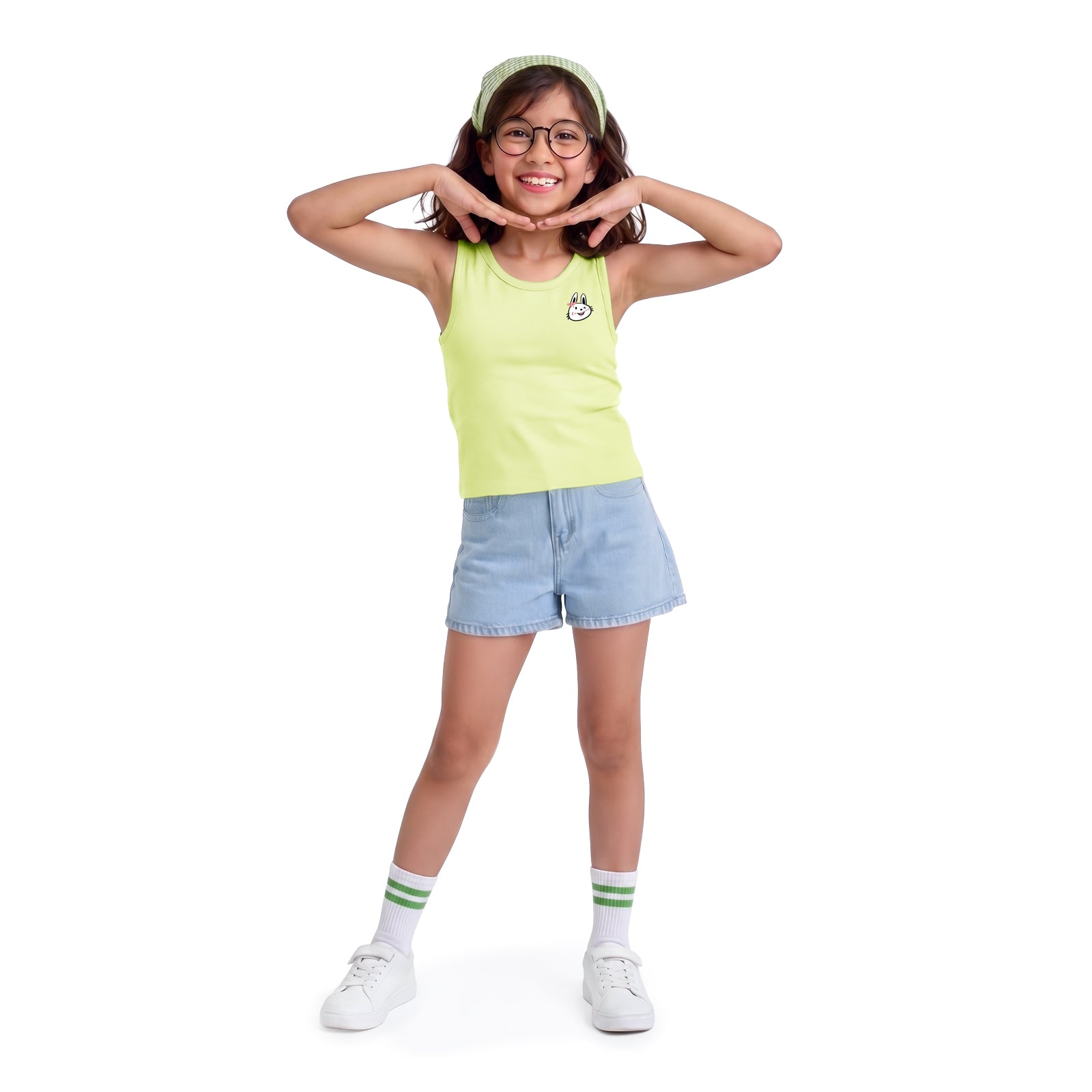 Light Green Sleeveless Padded Top