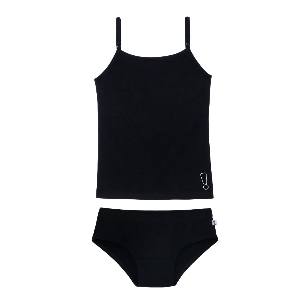 Black Hipsters & Camisole Set