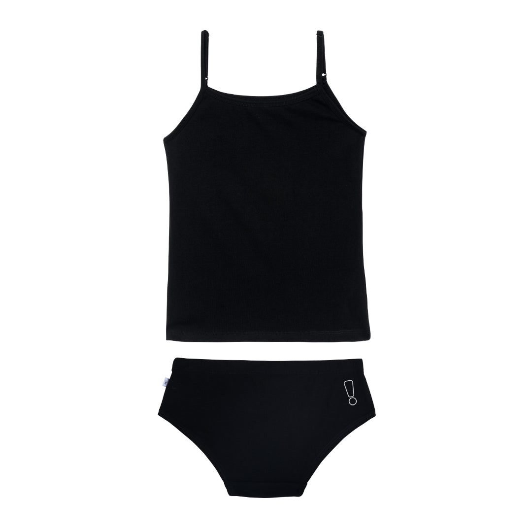 Black Hipsters & Camisole Set