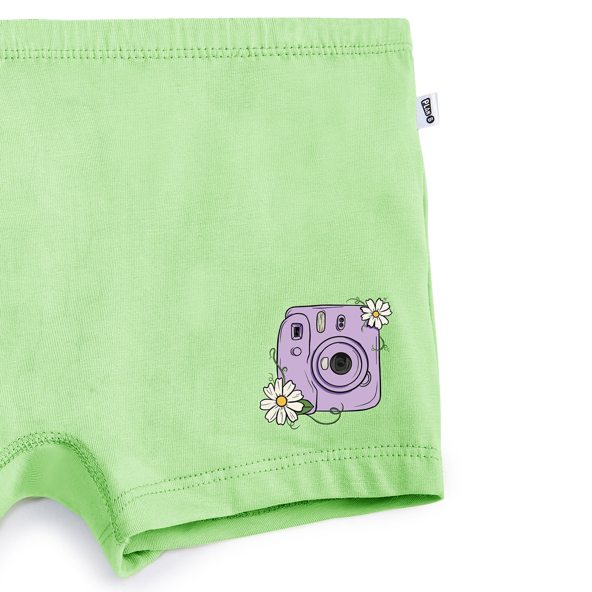 Green Camera Preteen Boxer