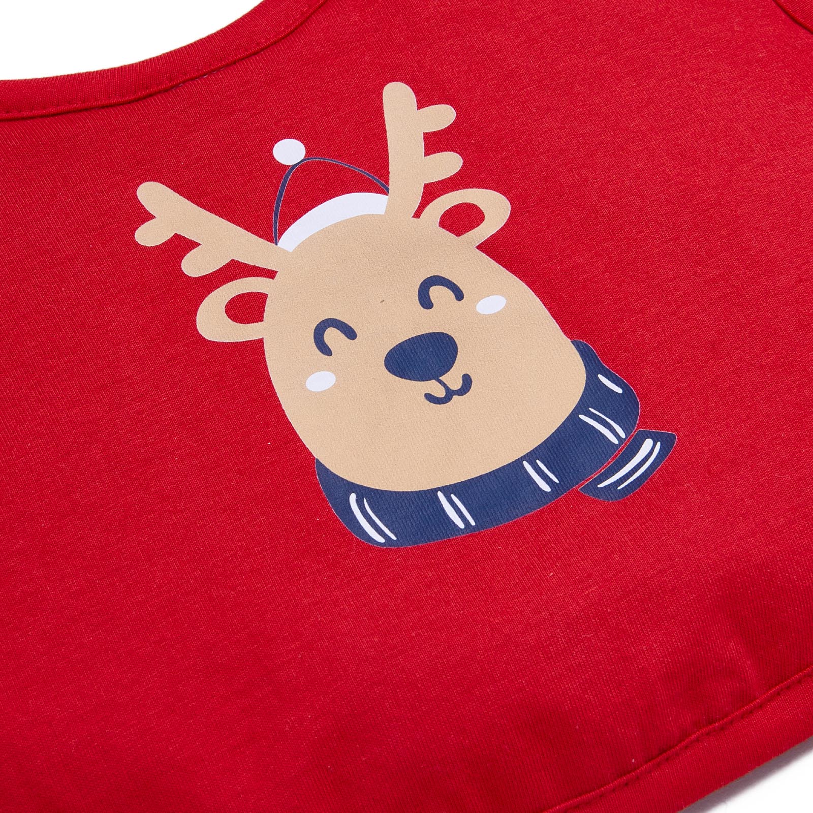 Reindeers Reversible Bib