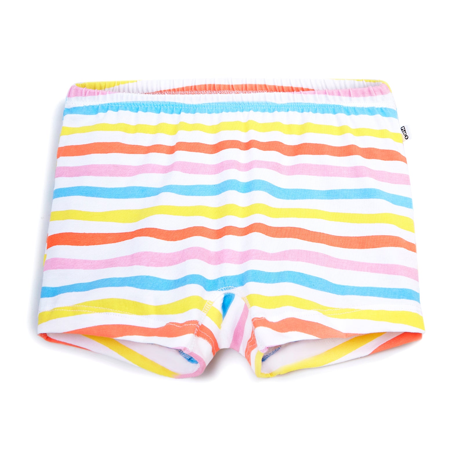 Multi Coloured Striped Girl Boxer