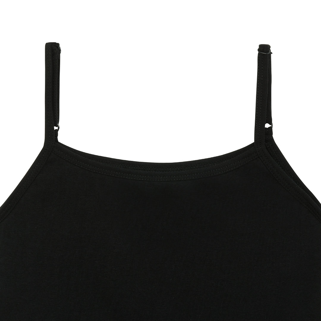 Black Inner Shorts & Padded Camisole Set