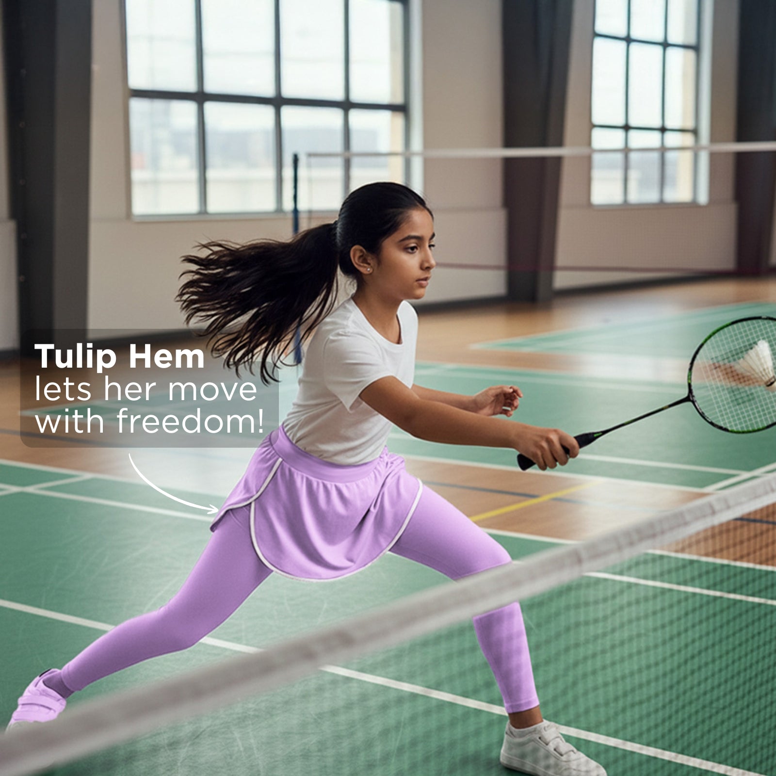 Lavender Girl Skeggings