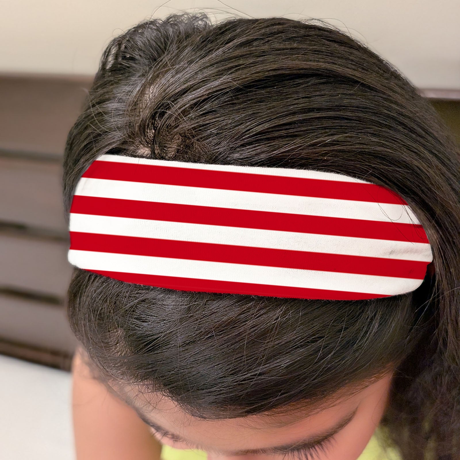 Red & White Striped Headband
