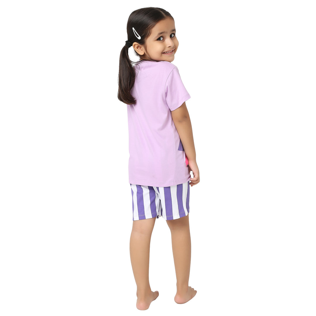 Butterfly Shorts & Tshirt Nightsuit