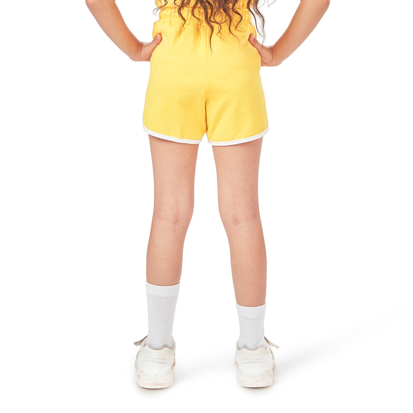 Yellow Girl Runner Shorts