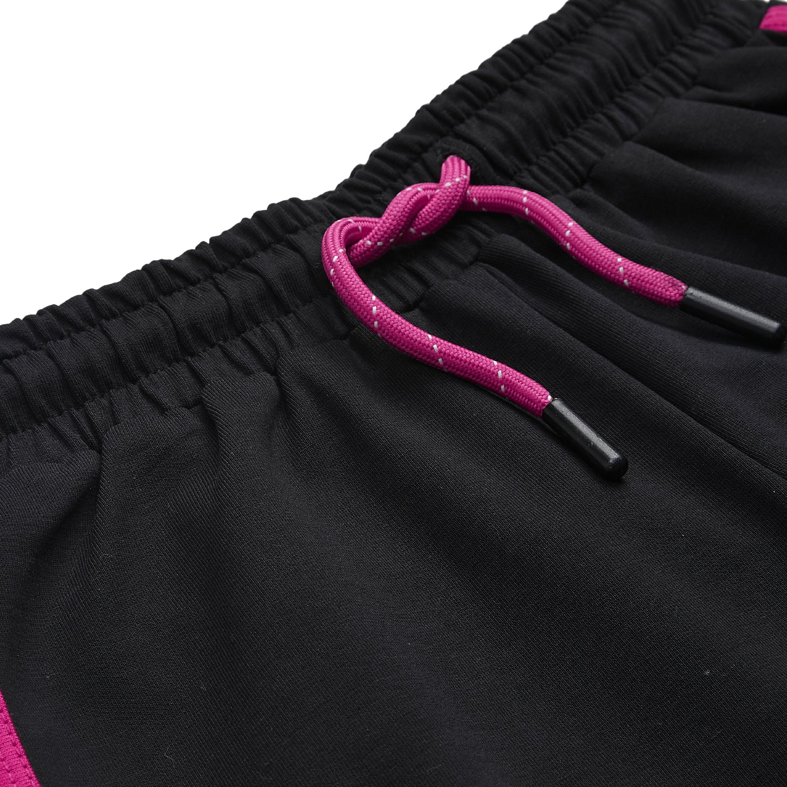 Black Tshirt With Checkered Cycling & Black Runner Shorts Set