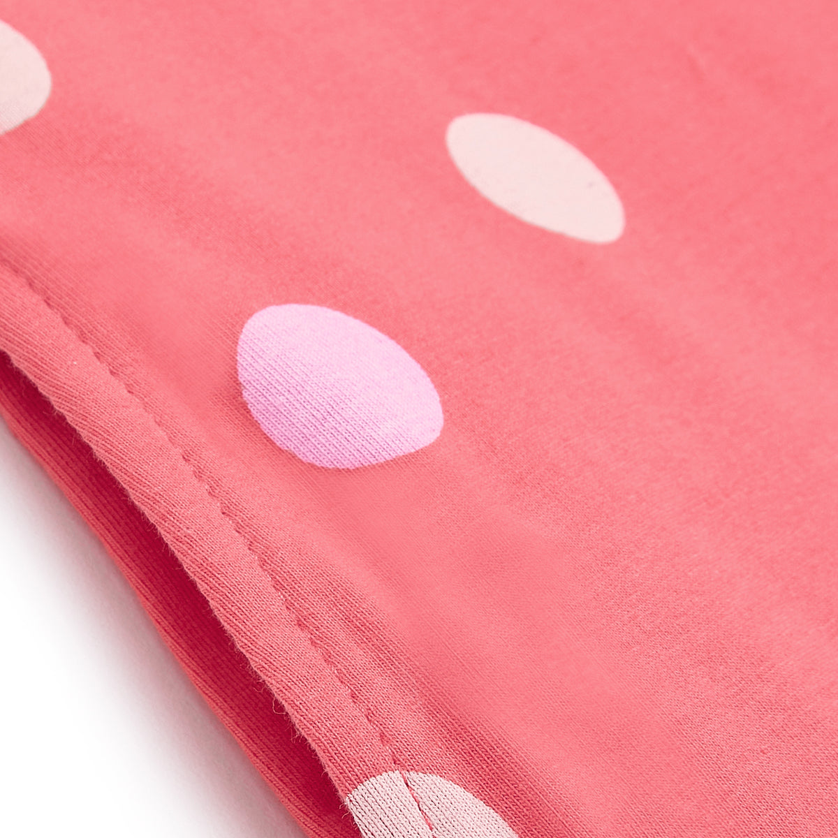 Coral Polka Dress