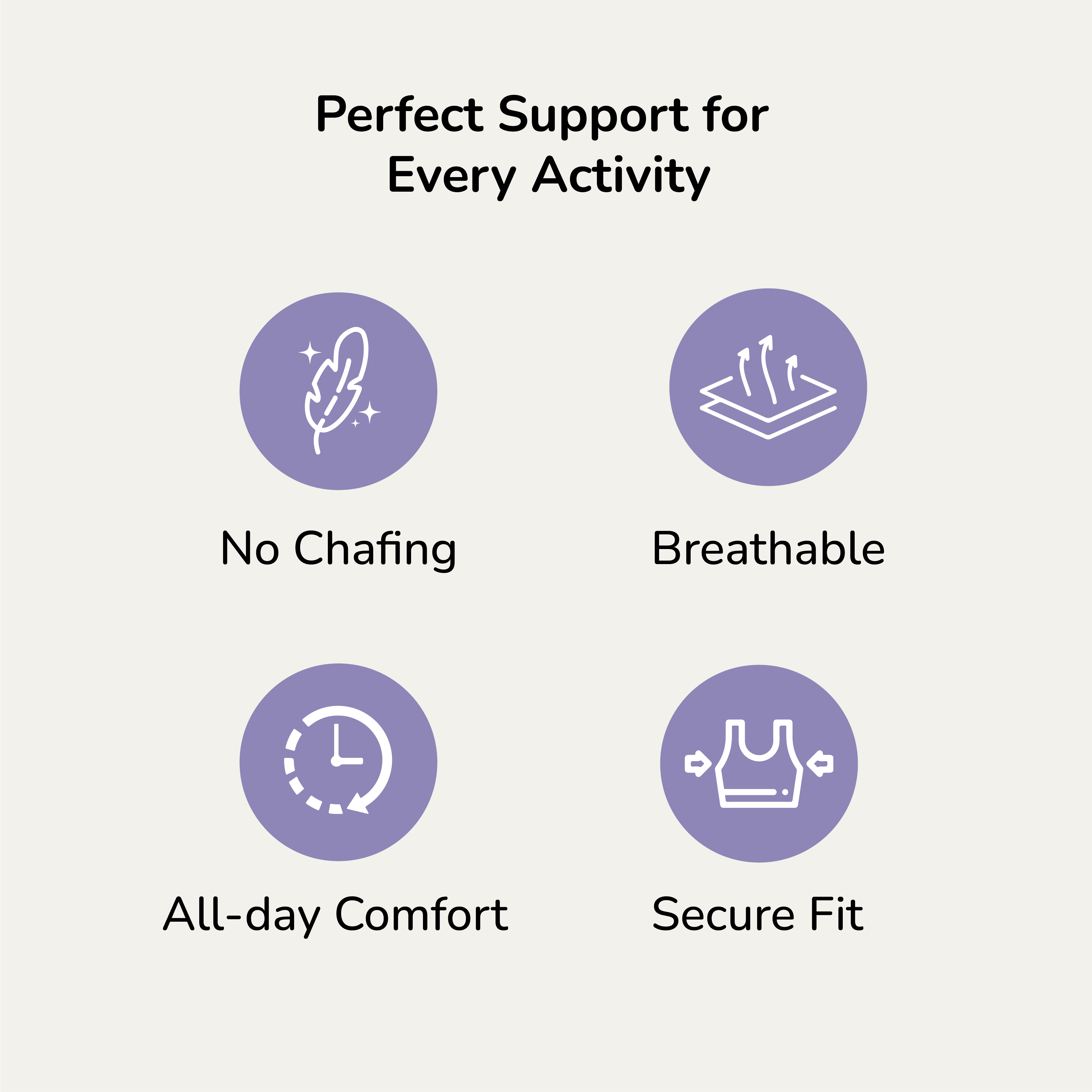 Surf 3-Pack Double Layered Sports Bra - U-Shaped