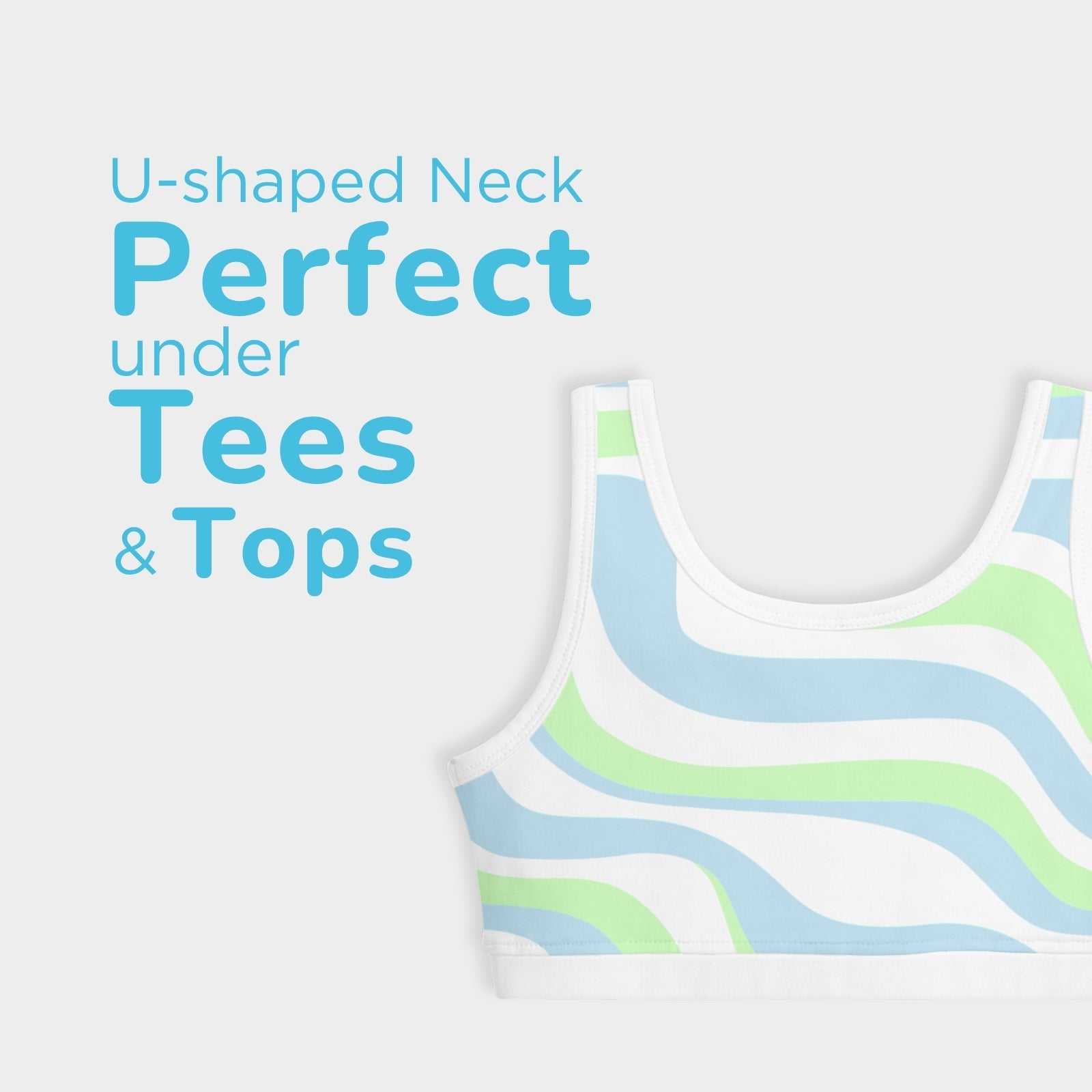 U-Shaped Double Layered Sports Bra - 7-Pack