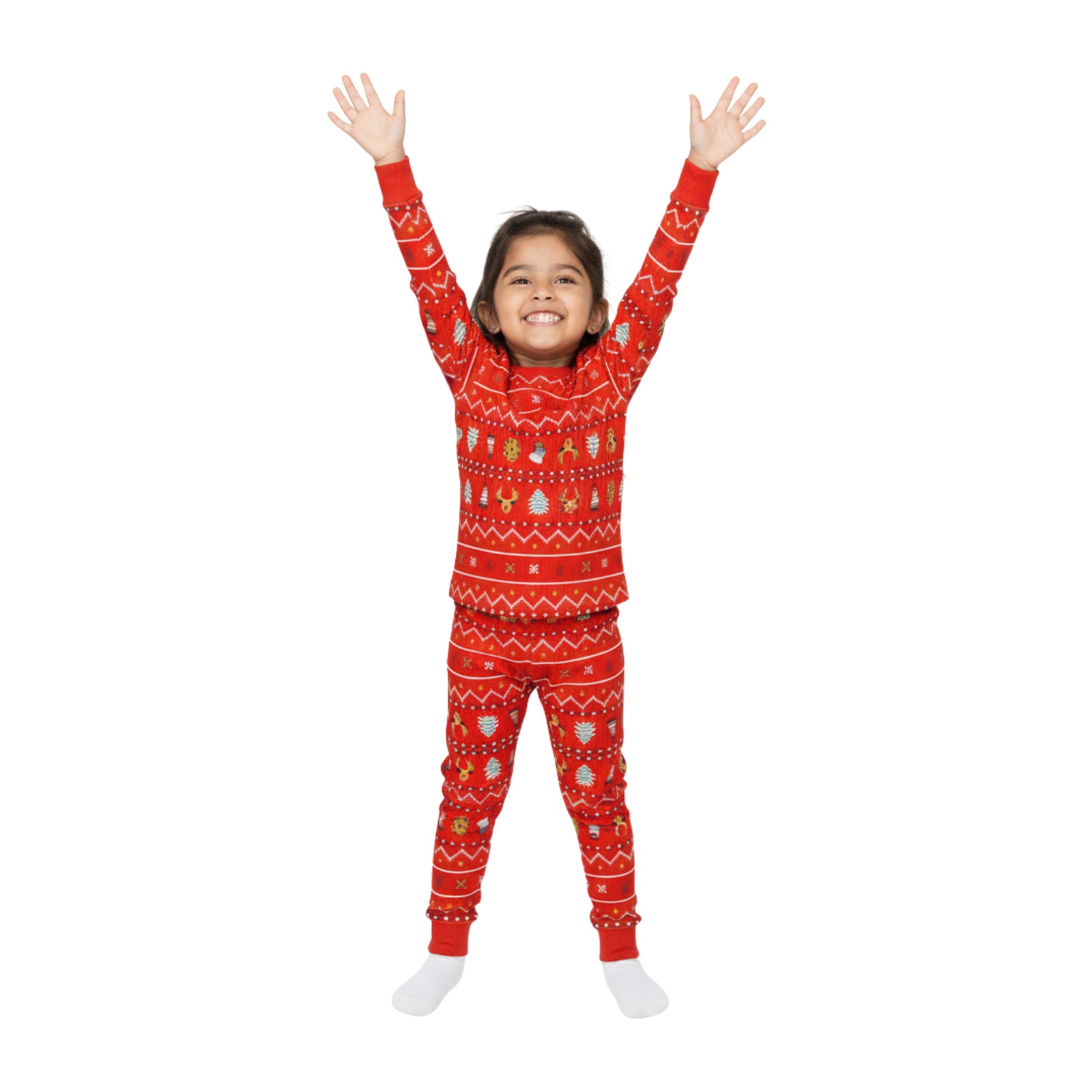 Red Xmas Thermals for Girls