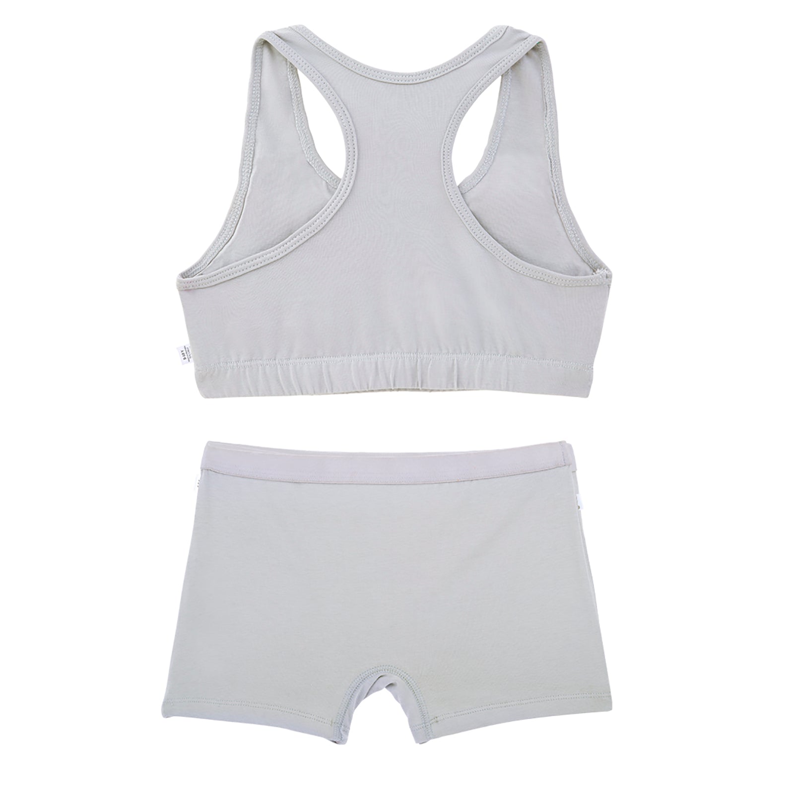 Grey Sports Bra & Trunk Set