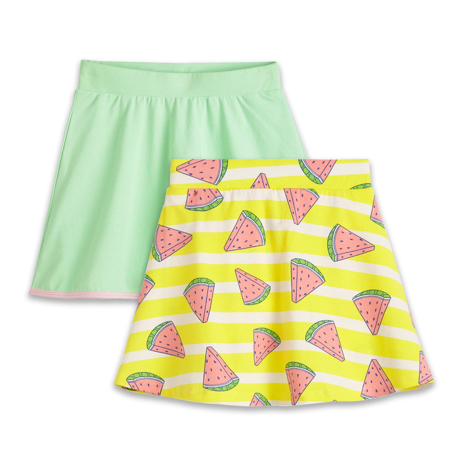 2-Pack Skater Skirt - Yellow, Green