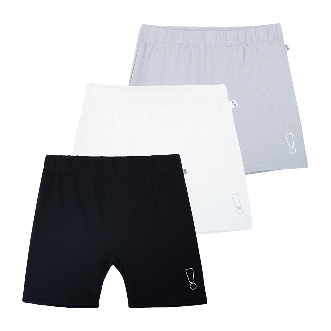 3-Pack Inner Shorts - White, Black, Grey