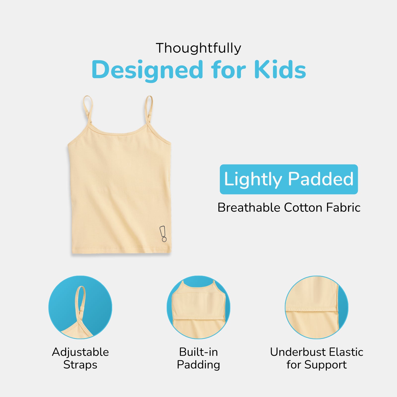 White & Skin 2-Pack Padded Camisoles