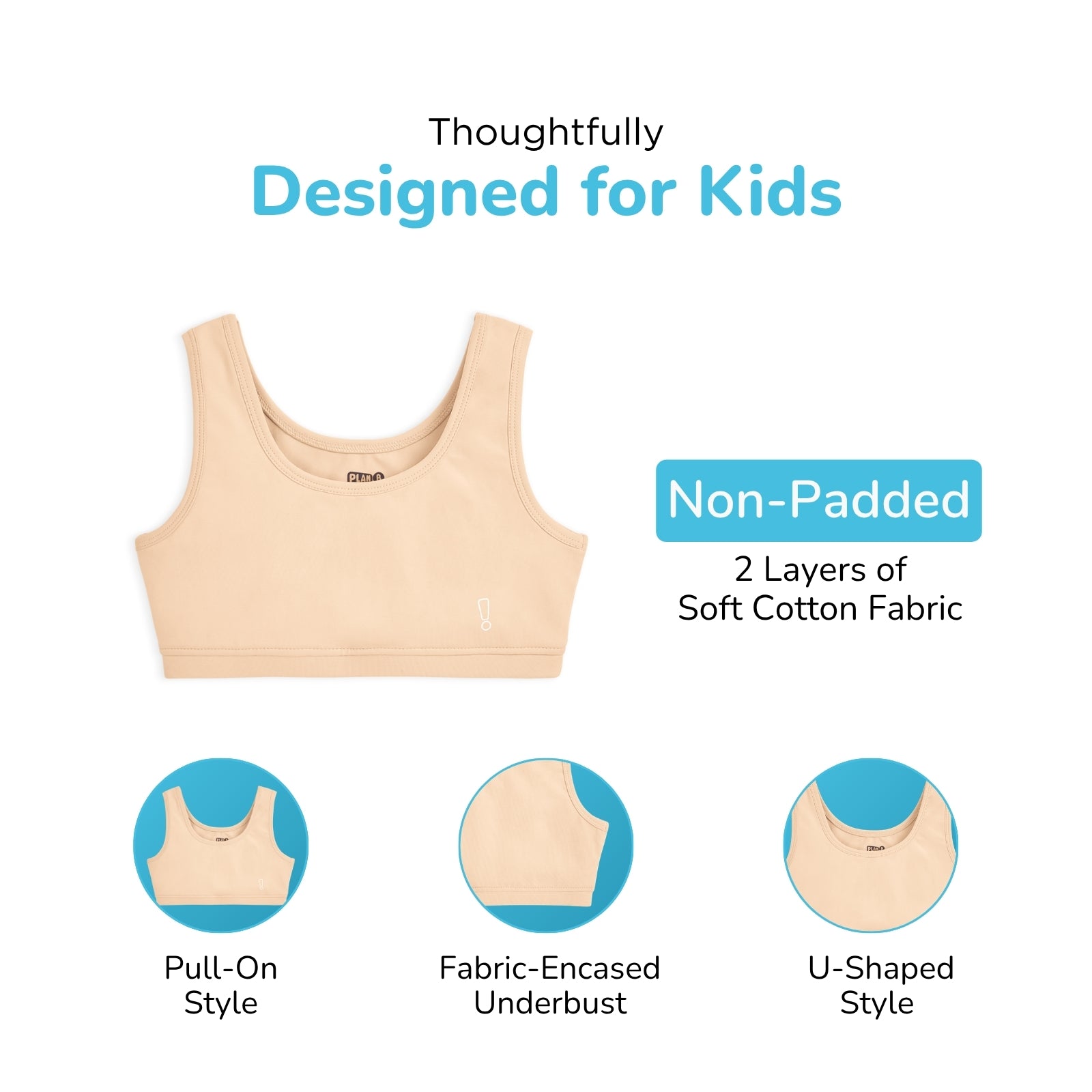 U-Shaped Skin Double Layered Sports Bra