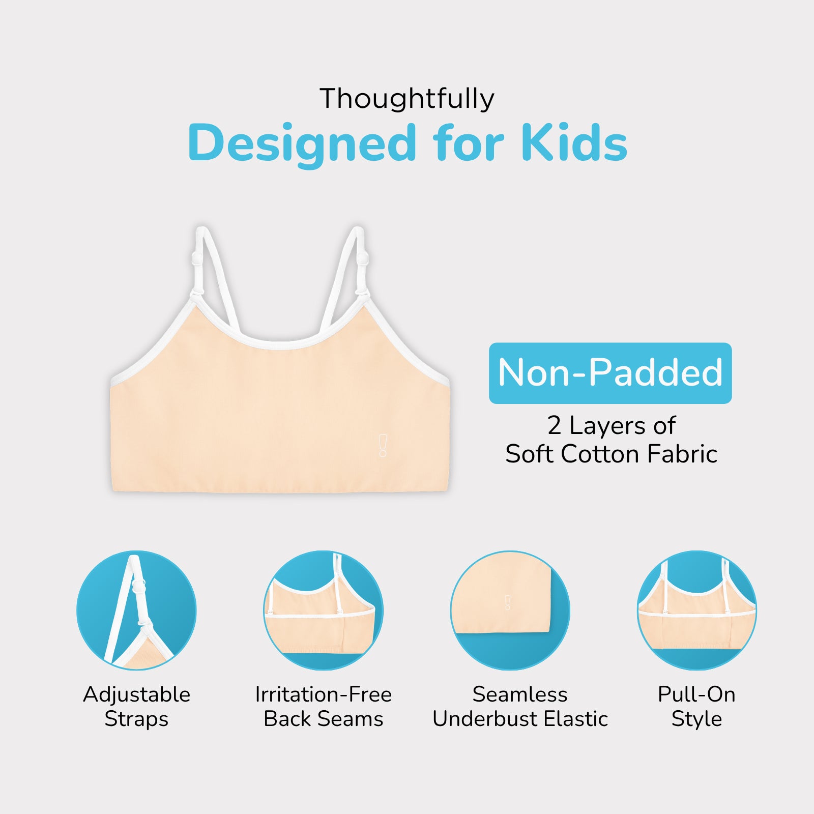Skin White Coral 3-Pack Training Bra