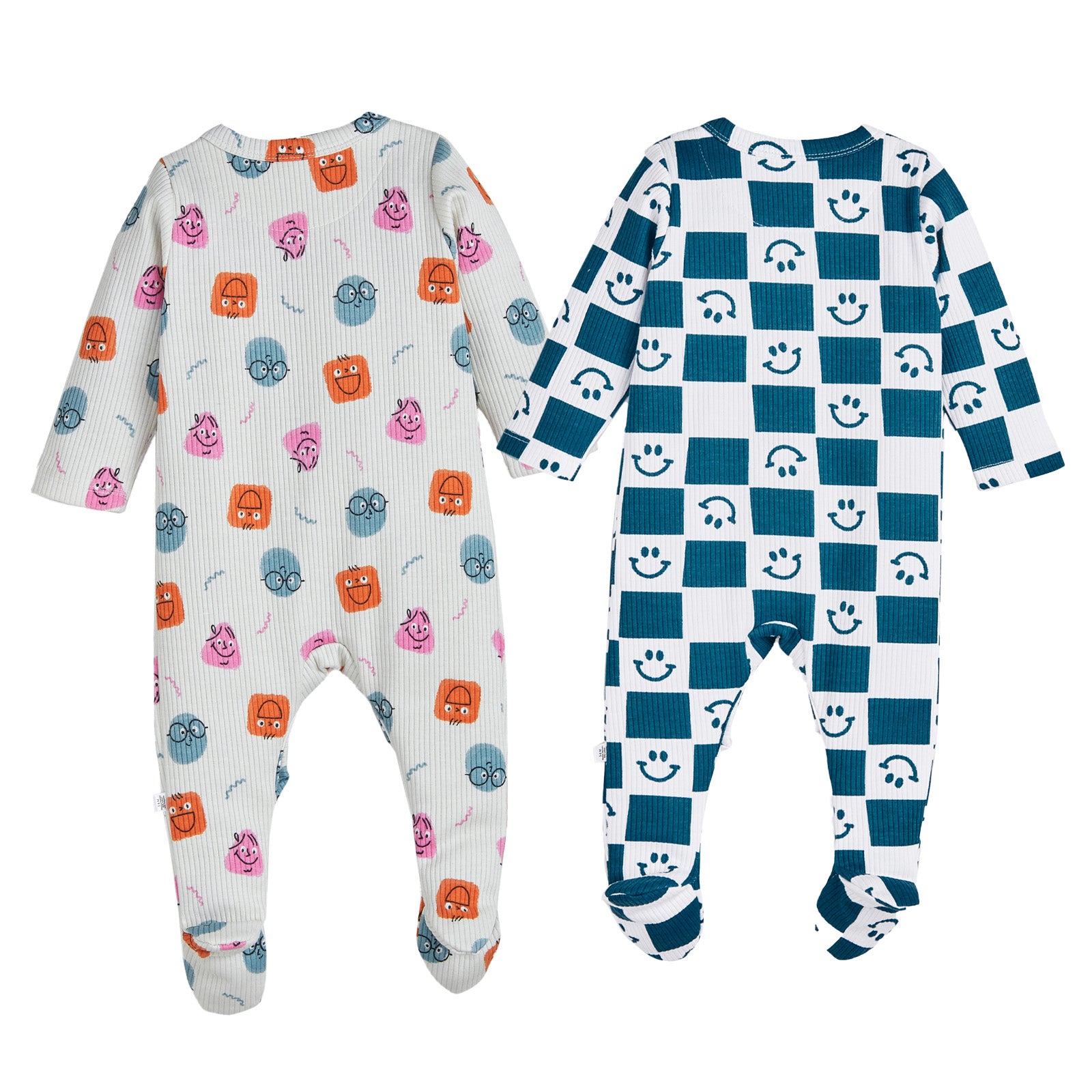 Pack Of 2 Rompers - Fluffies, Smiley for Girls