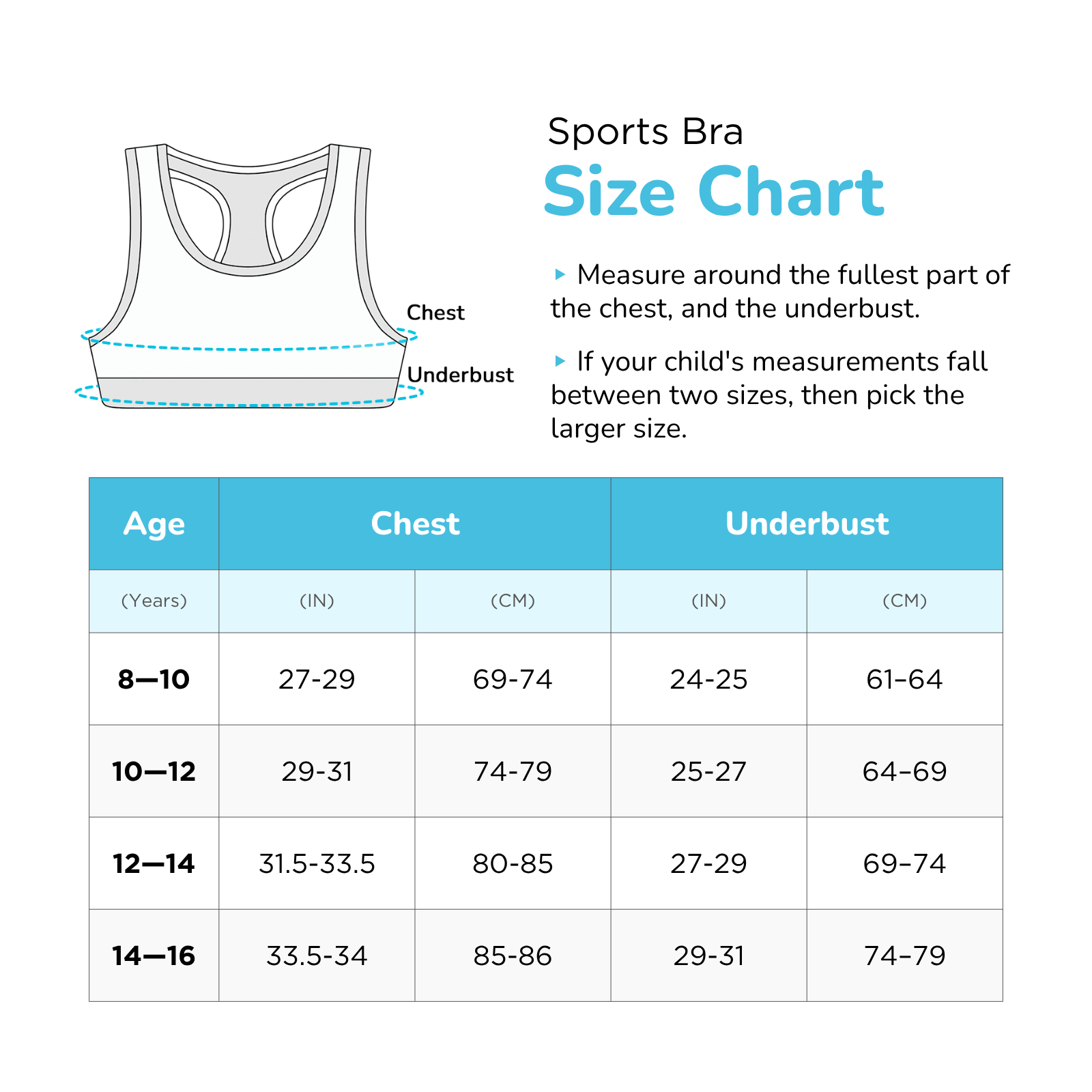 U-Shaped Double Layered Sports Bra - 3-Pack