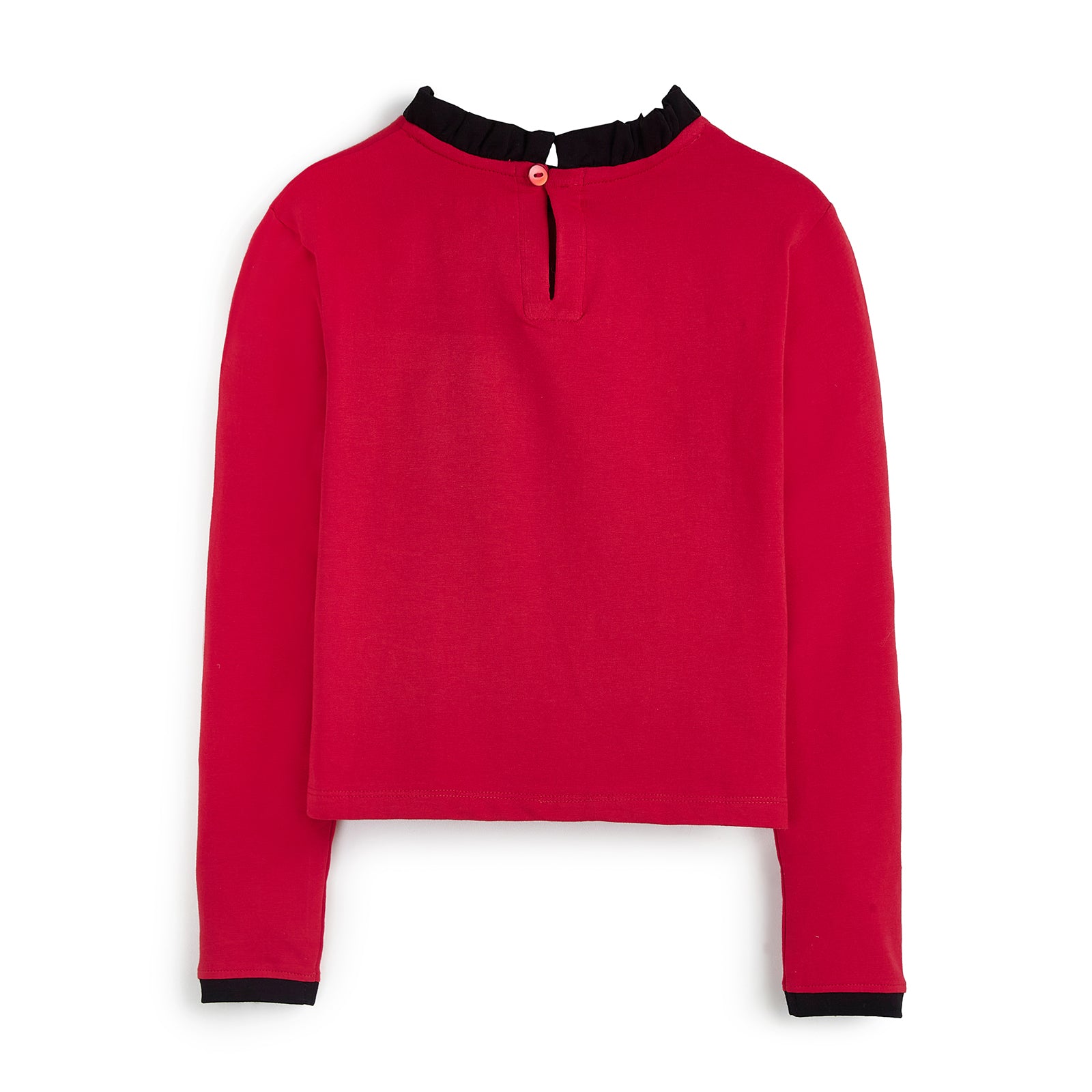 Tartan Star Red Full Sleeve T-Shirt