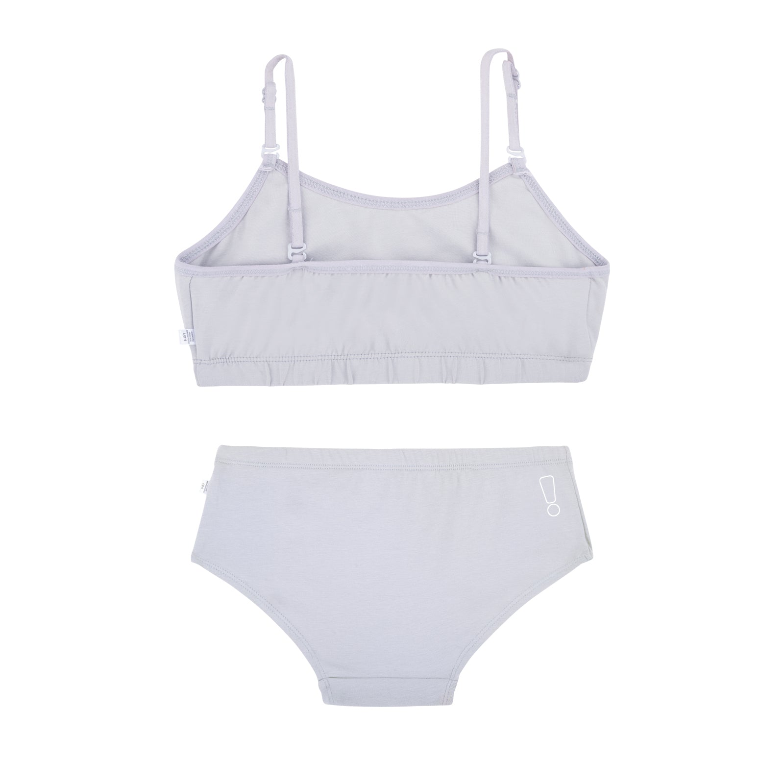 Grey Training Bra & Hipster Set