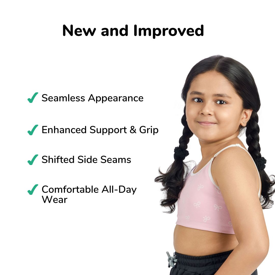 White Bow Training Bra