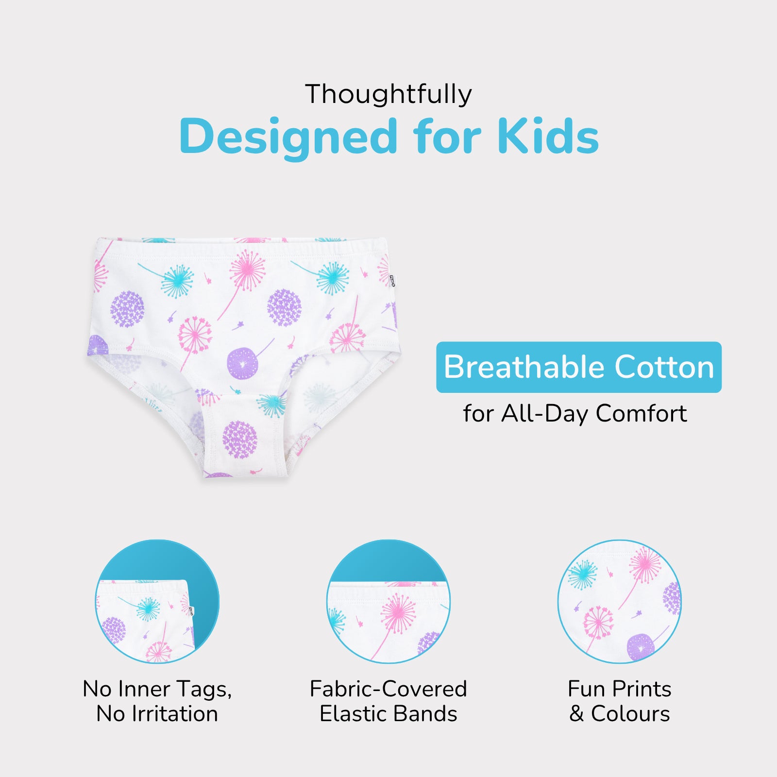Grace 6-Pack Preteen Hipsters