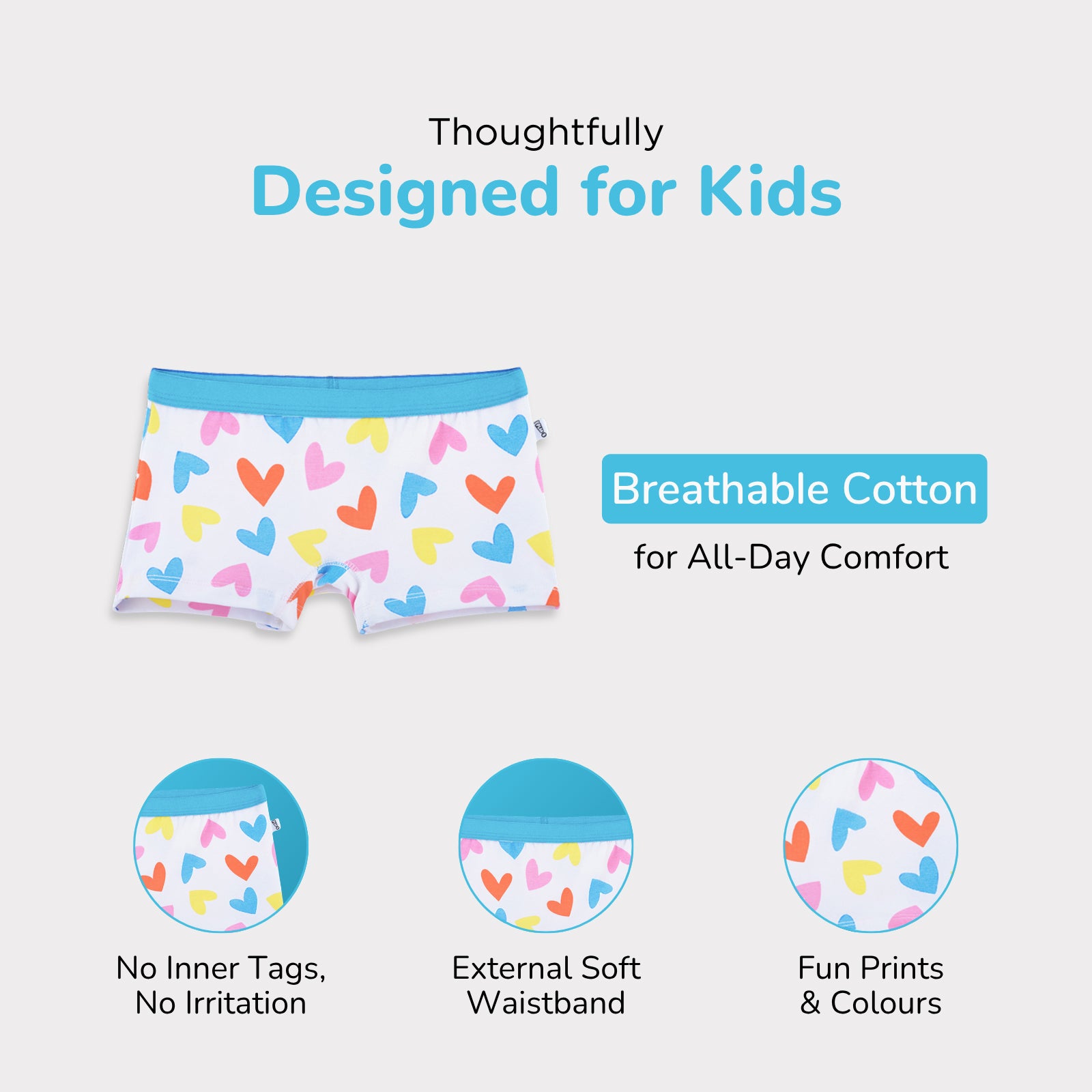Heartstrings White Girl Trunks