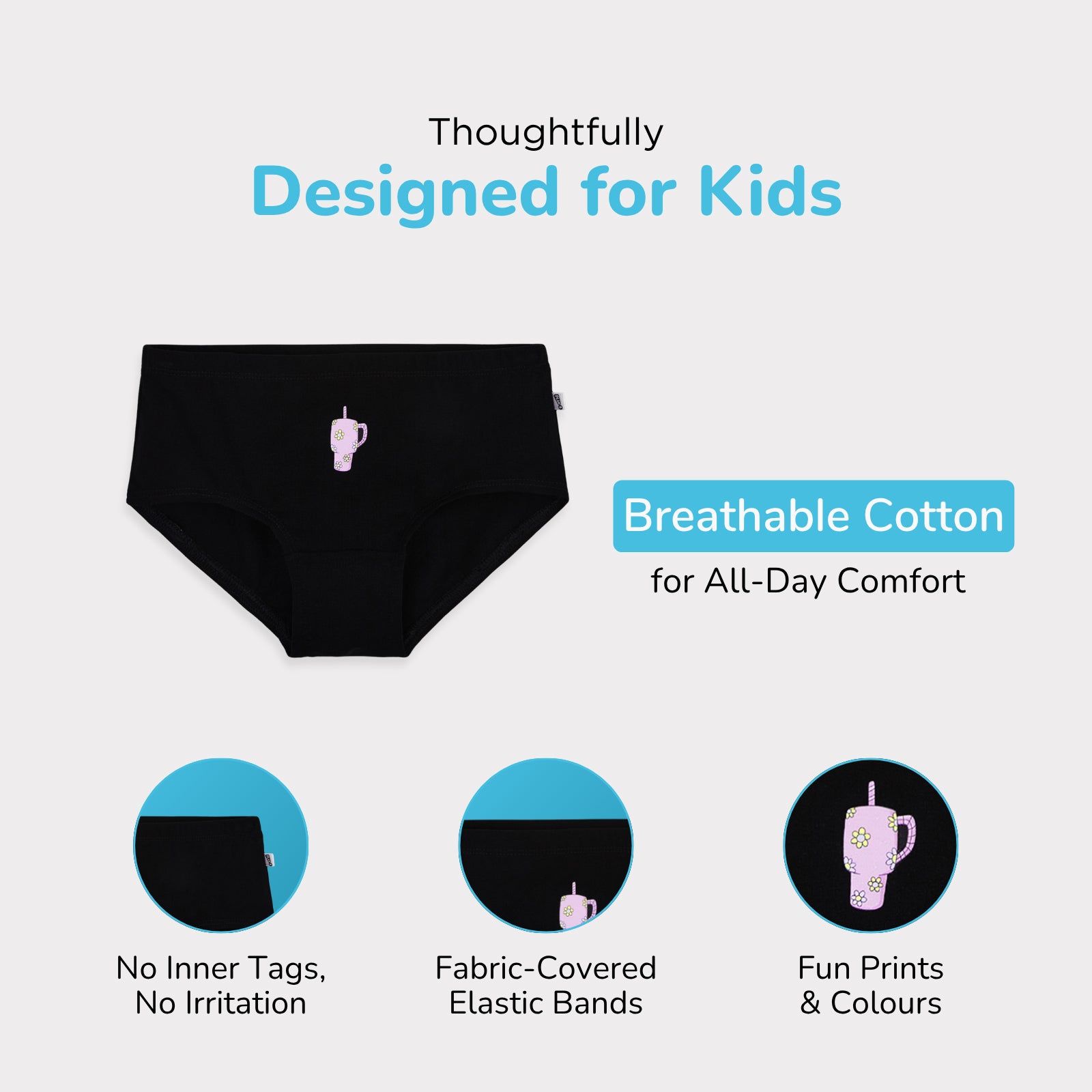 Spirited 4-Pack Preteen Hipsters