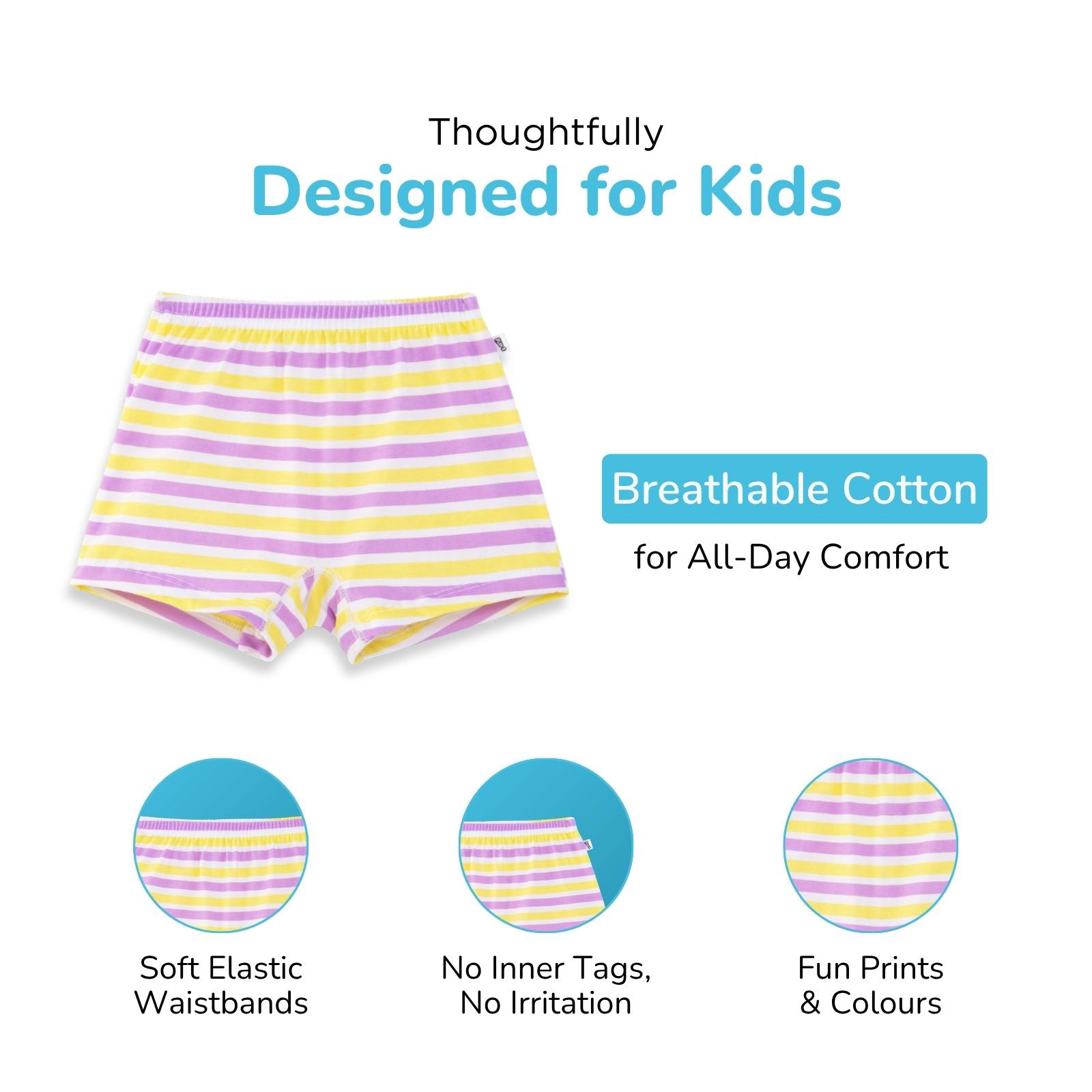Candy Colours 4-Pack Girl Boxers