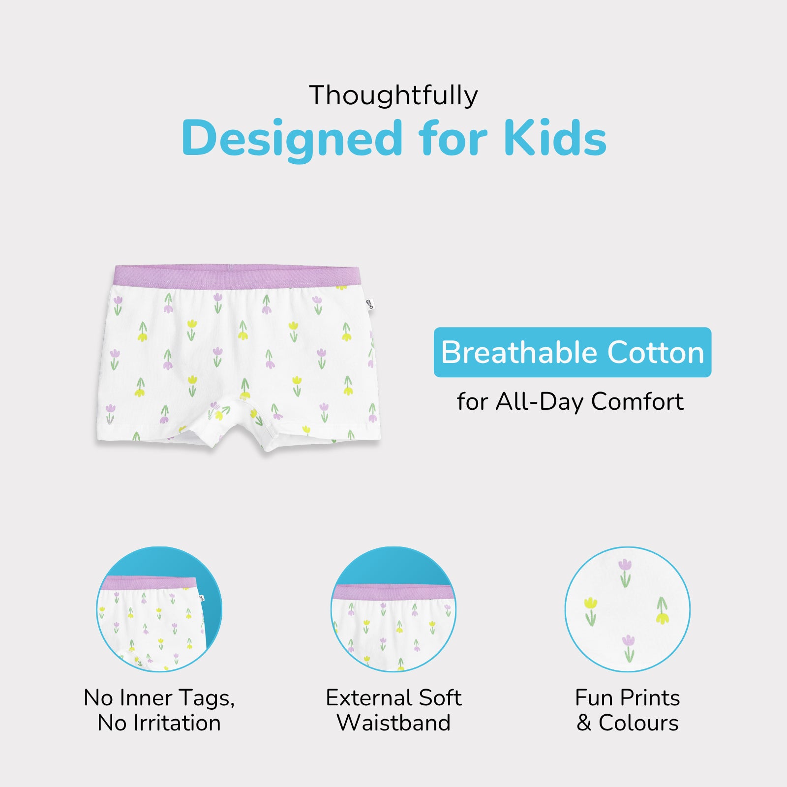 4-in-1 Padded Camisole & Preteen Trunks Set