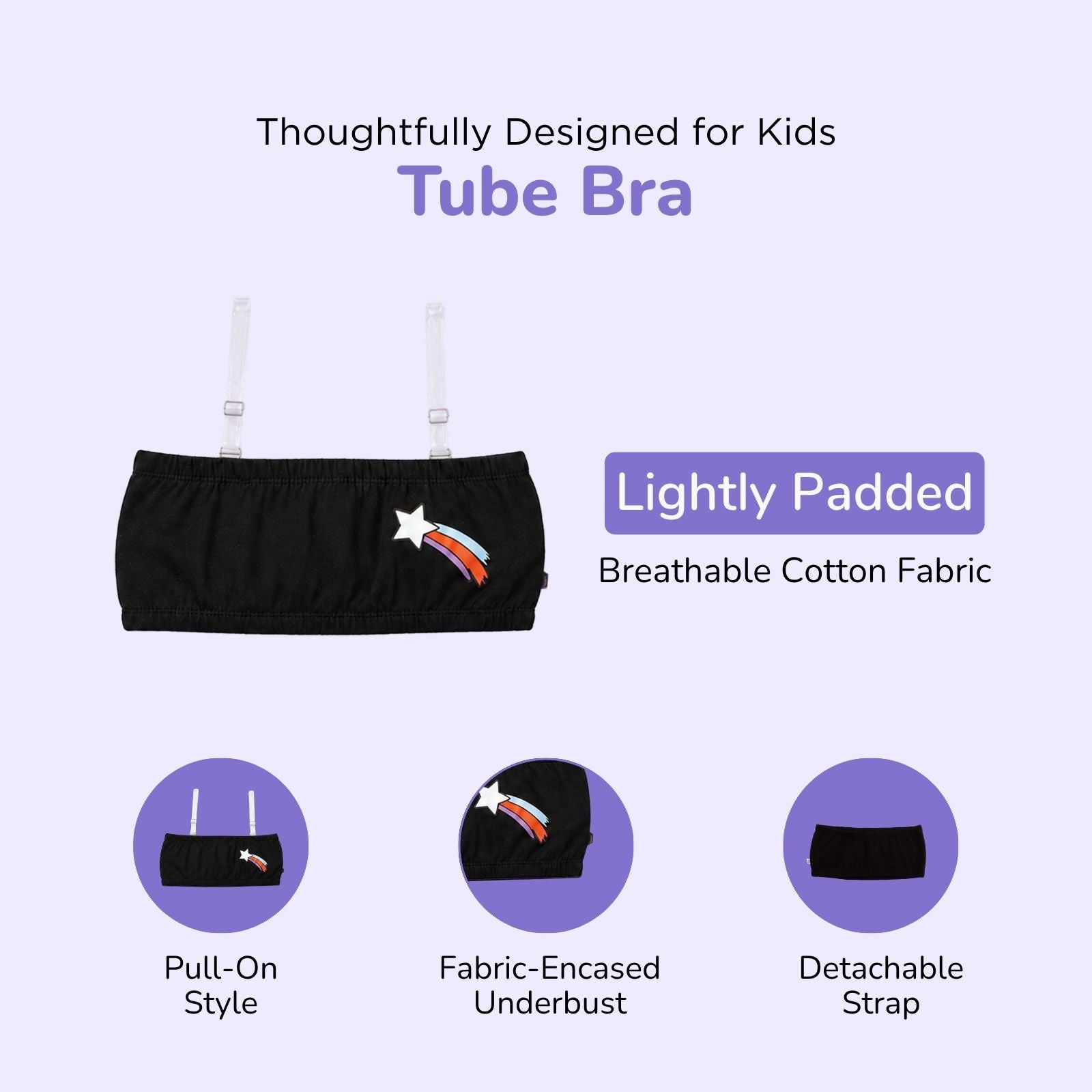 Starter Bra 3-pack - Training Bra, Sports Bra & Tube Bra