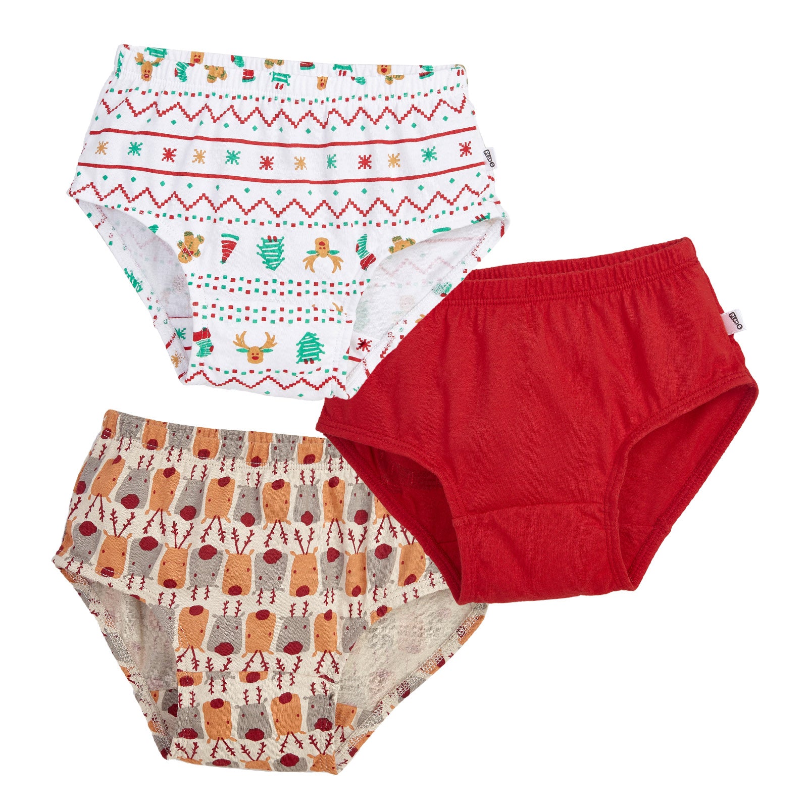 White Xmas 3-Pack Girl Panties