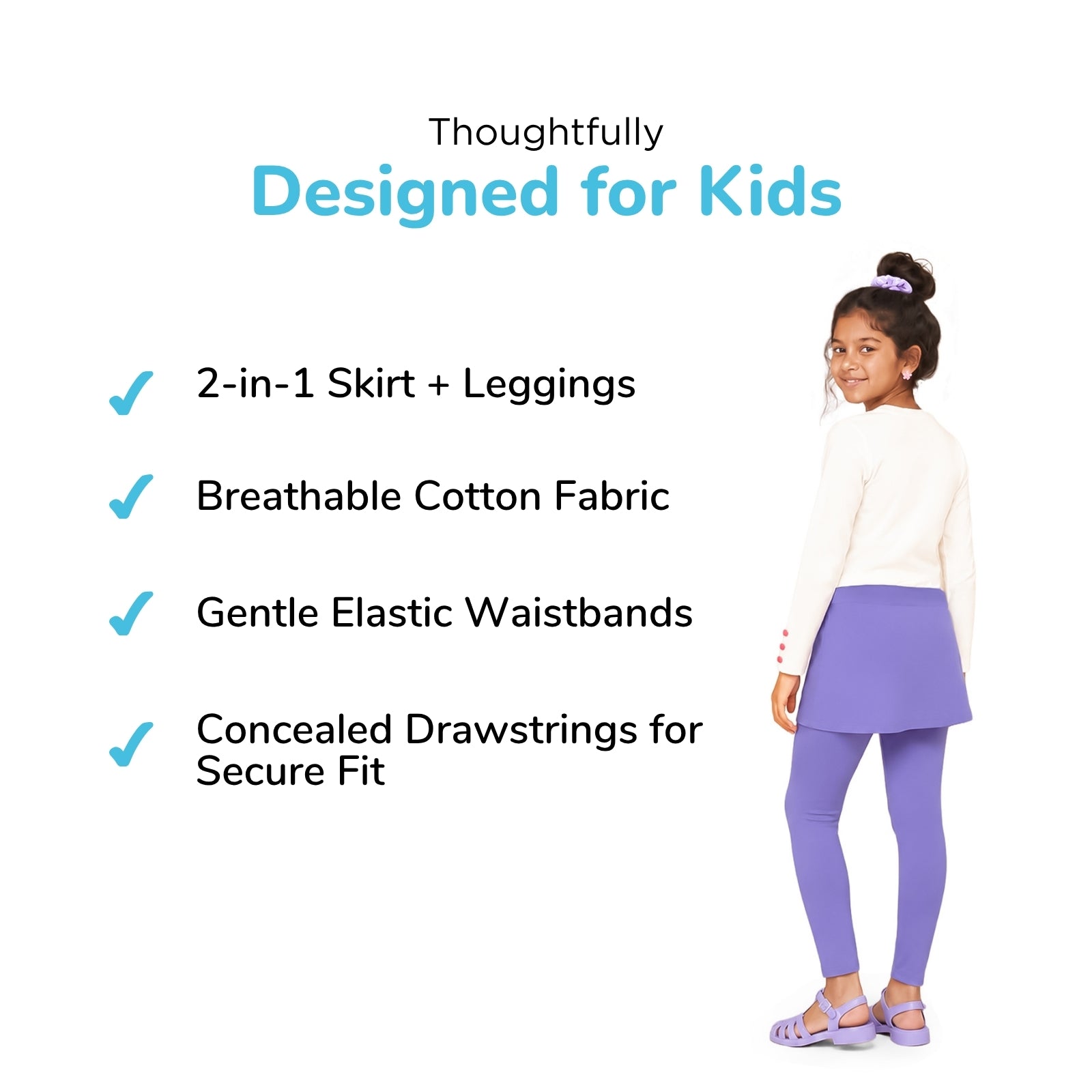 Purple Ballerina Skeggings