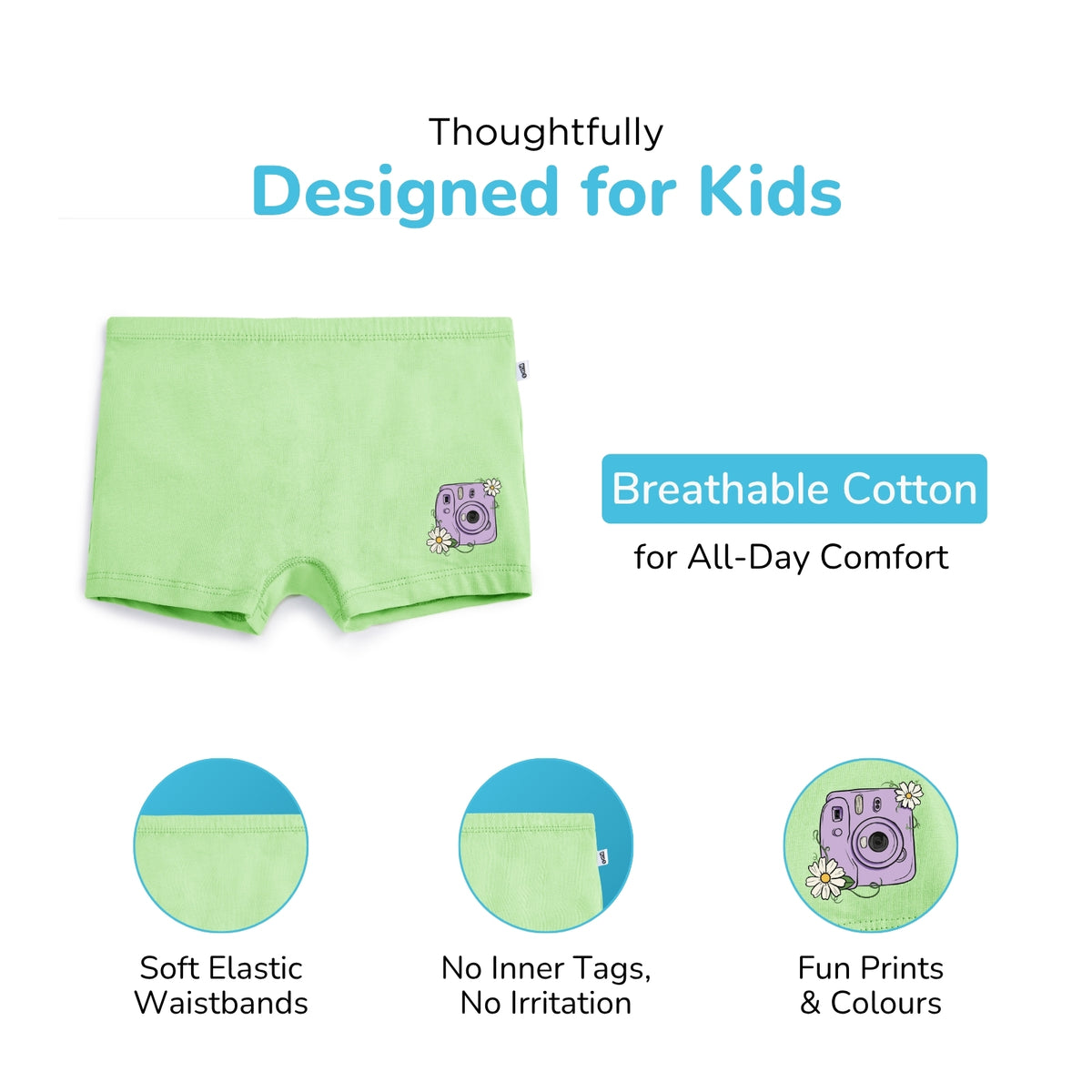 Picnic 4-pack Girl Boxers