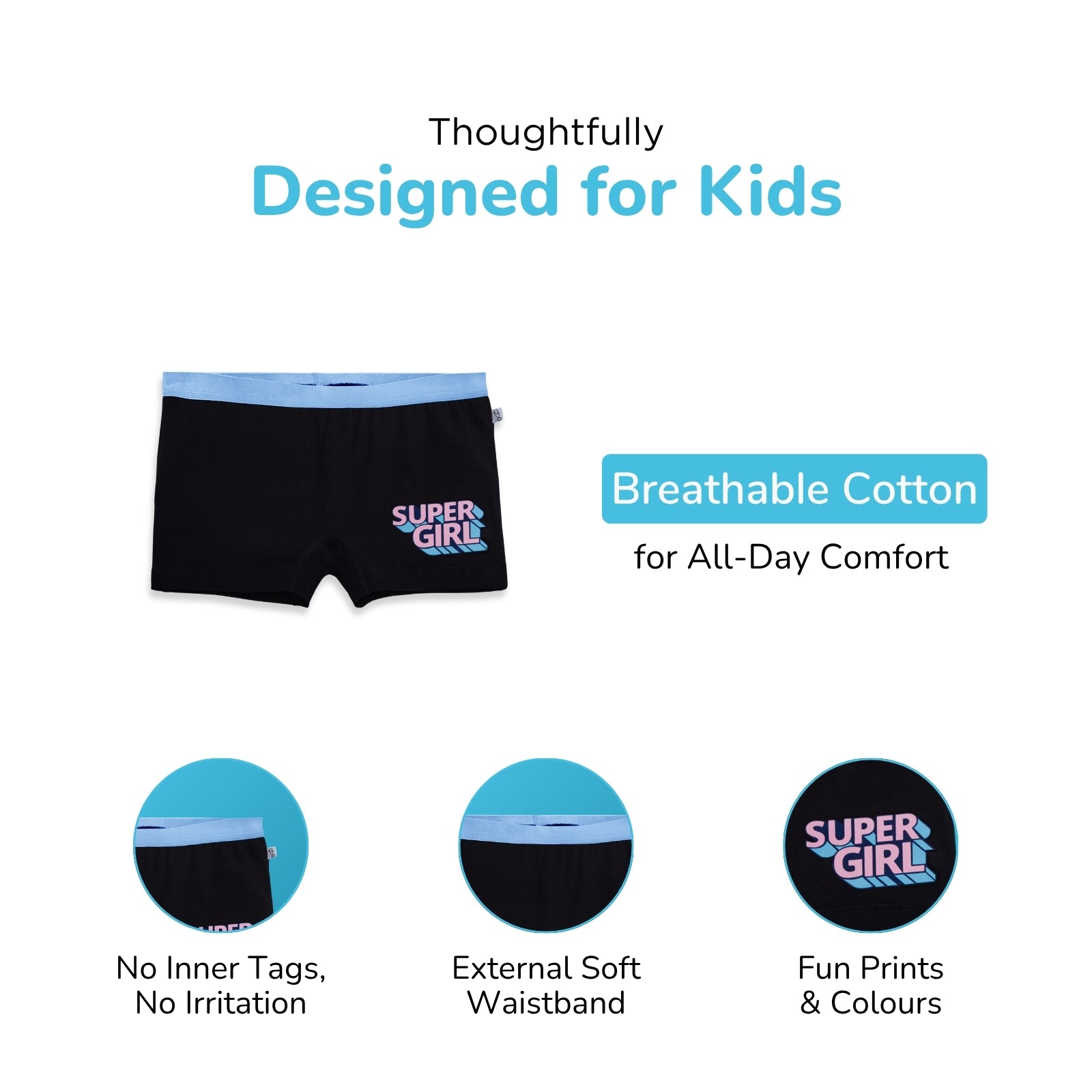 Black Super Preteen Trunks