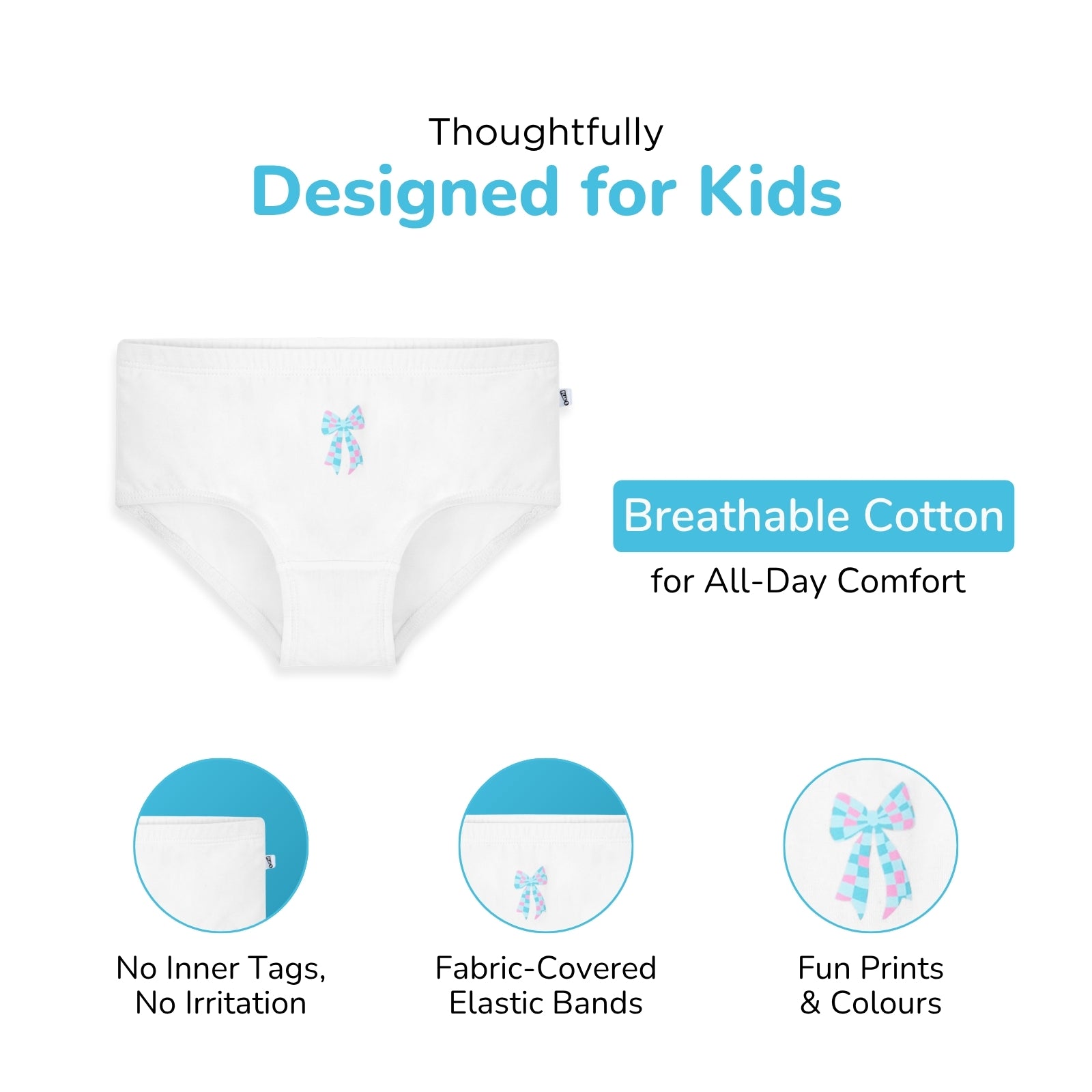 White Bow Preteen Hipster