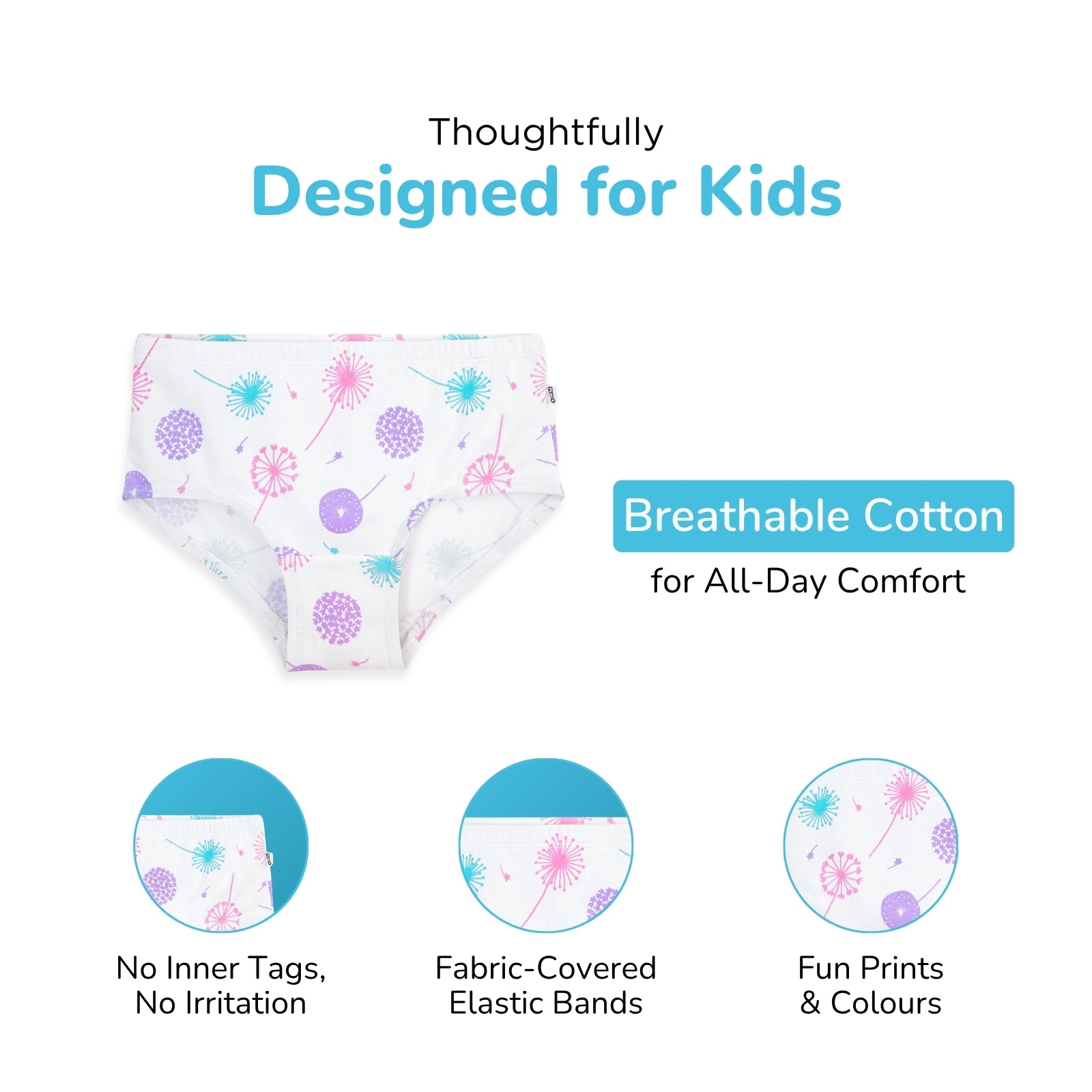 Grace 6-Pack Preteen Hipsters