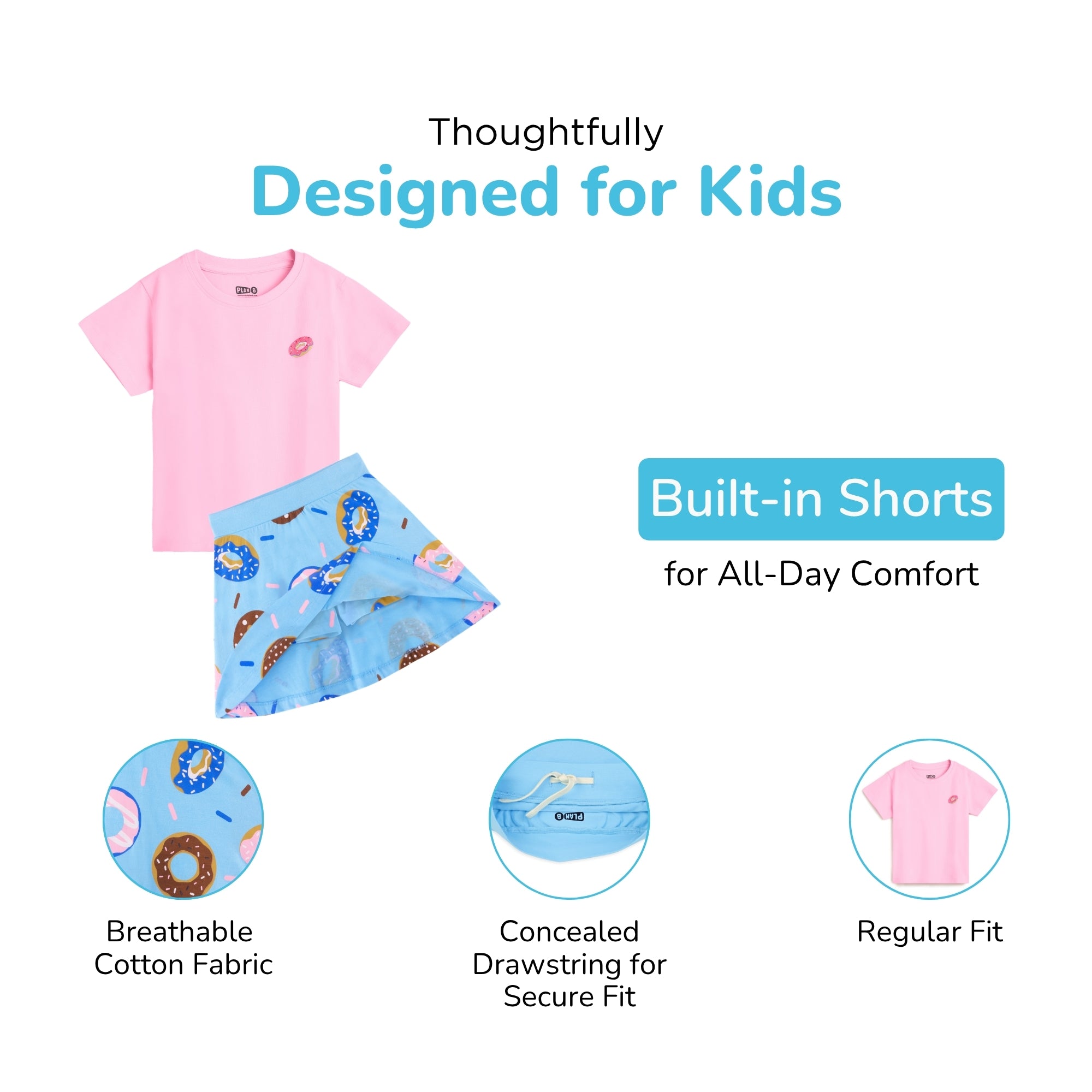 Donut Skater Skirt & Top Set