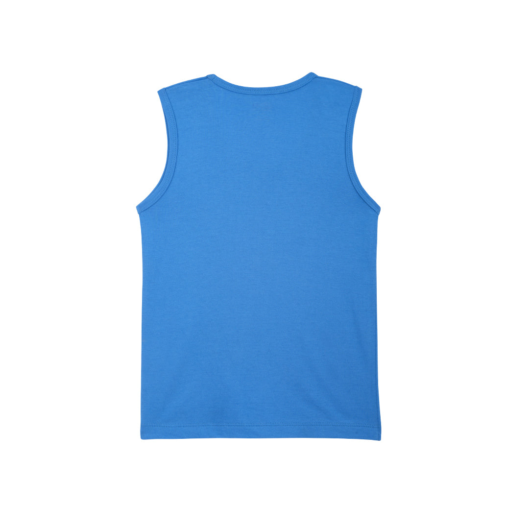 Blue Underwear & Vest Set