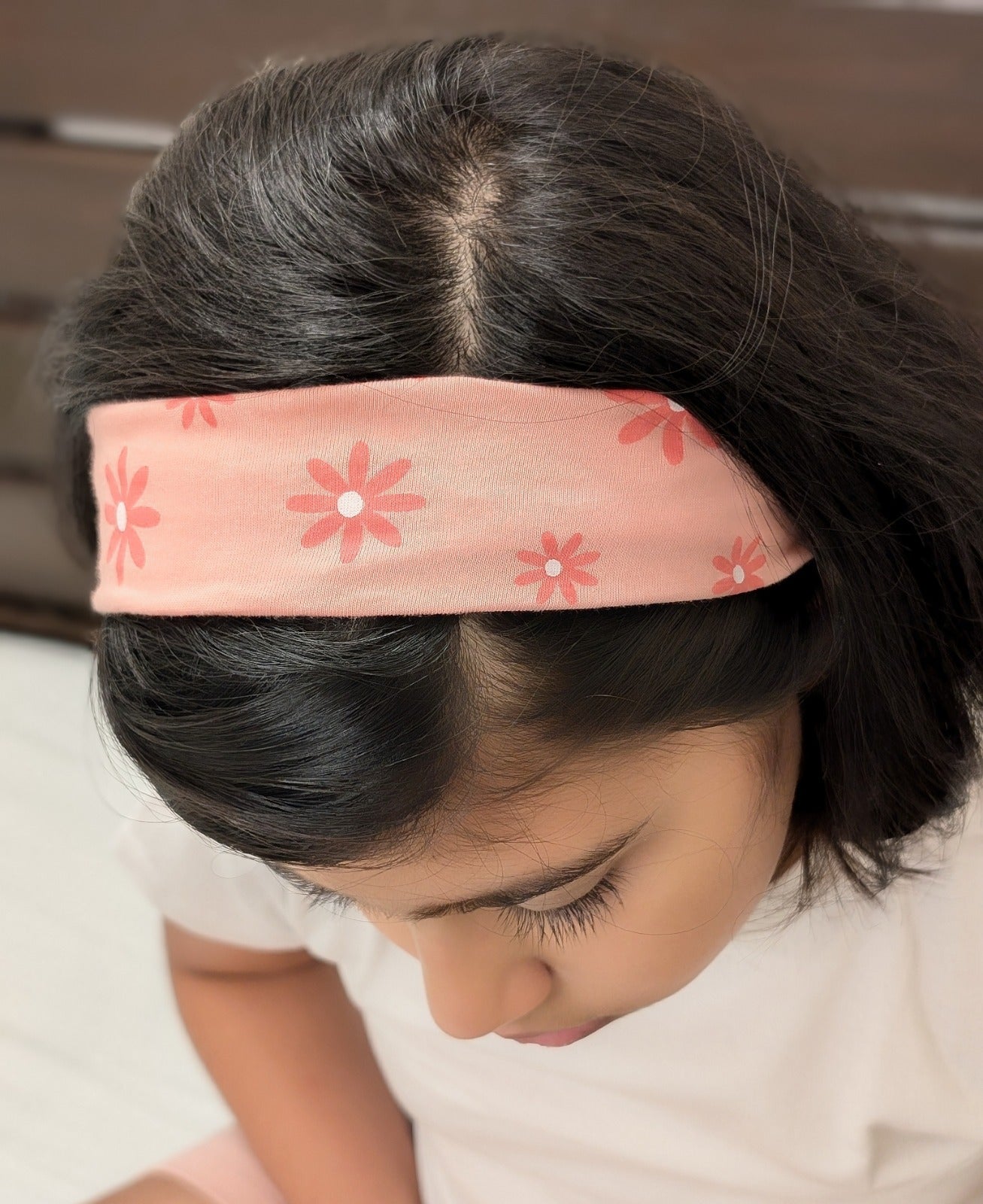 Peach Floral Headband