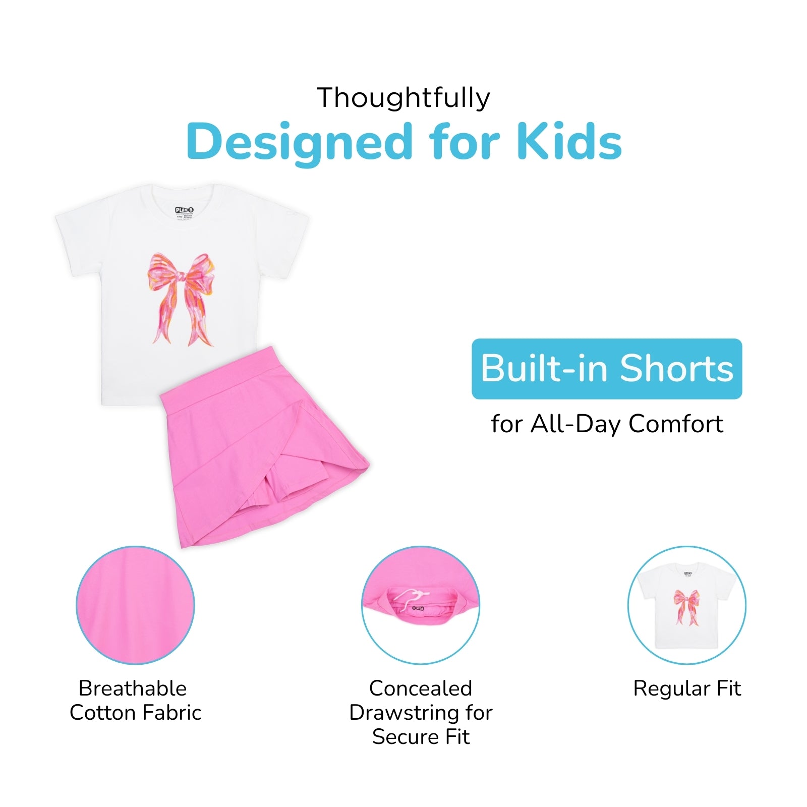 Pink Skater Skirt & Top Set