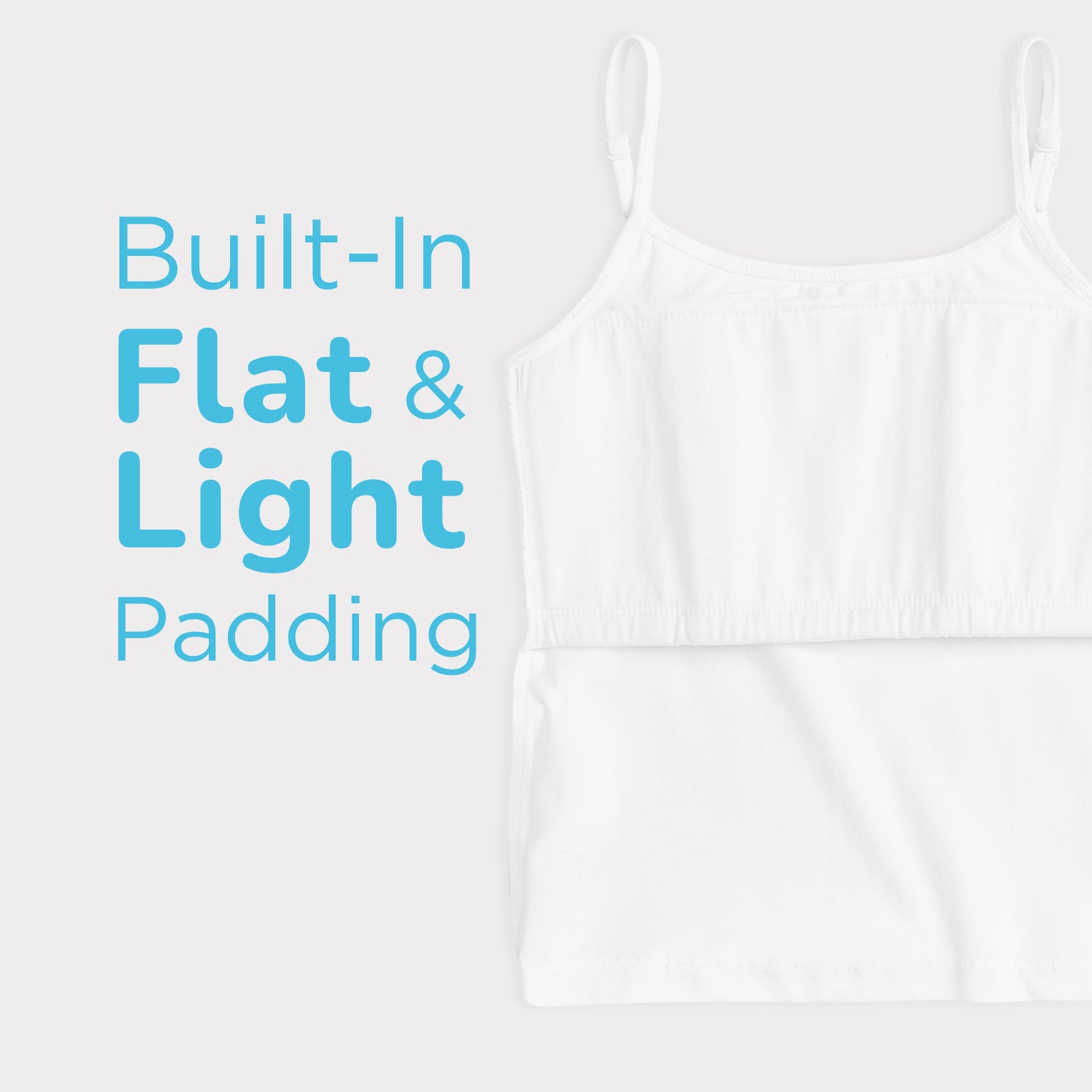 White & Lavender 2-Pack Padded Camisoles