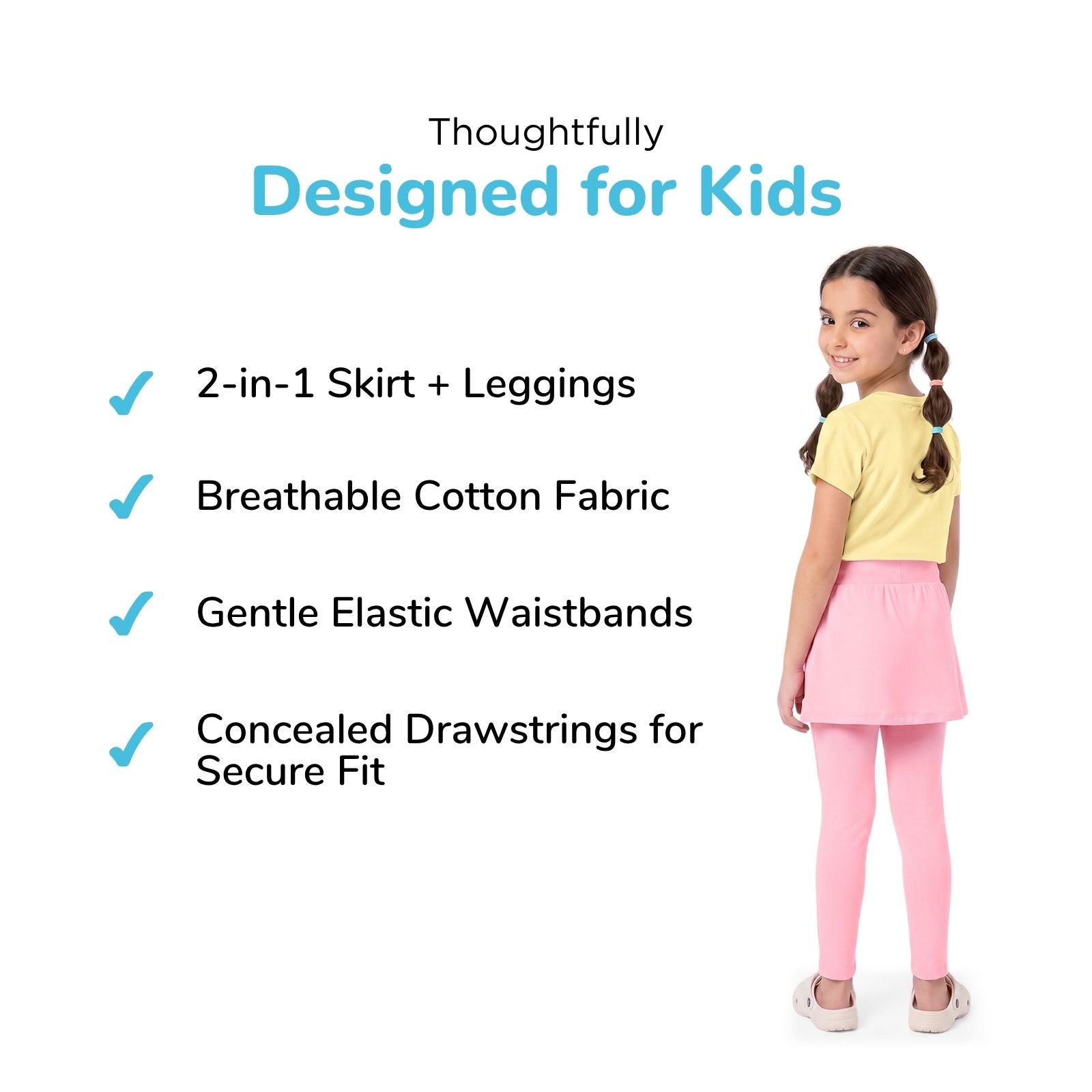 Pink Unicorn Skeggings & Yellow Magic T-shirt Set