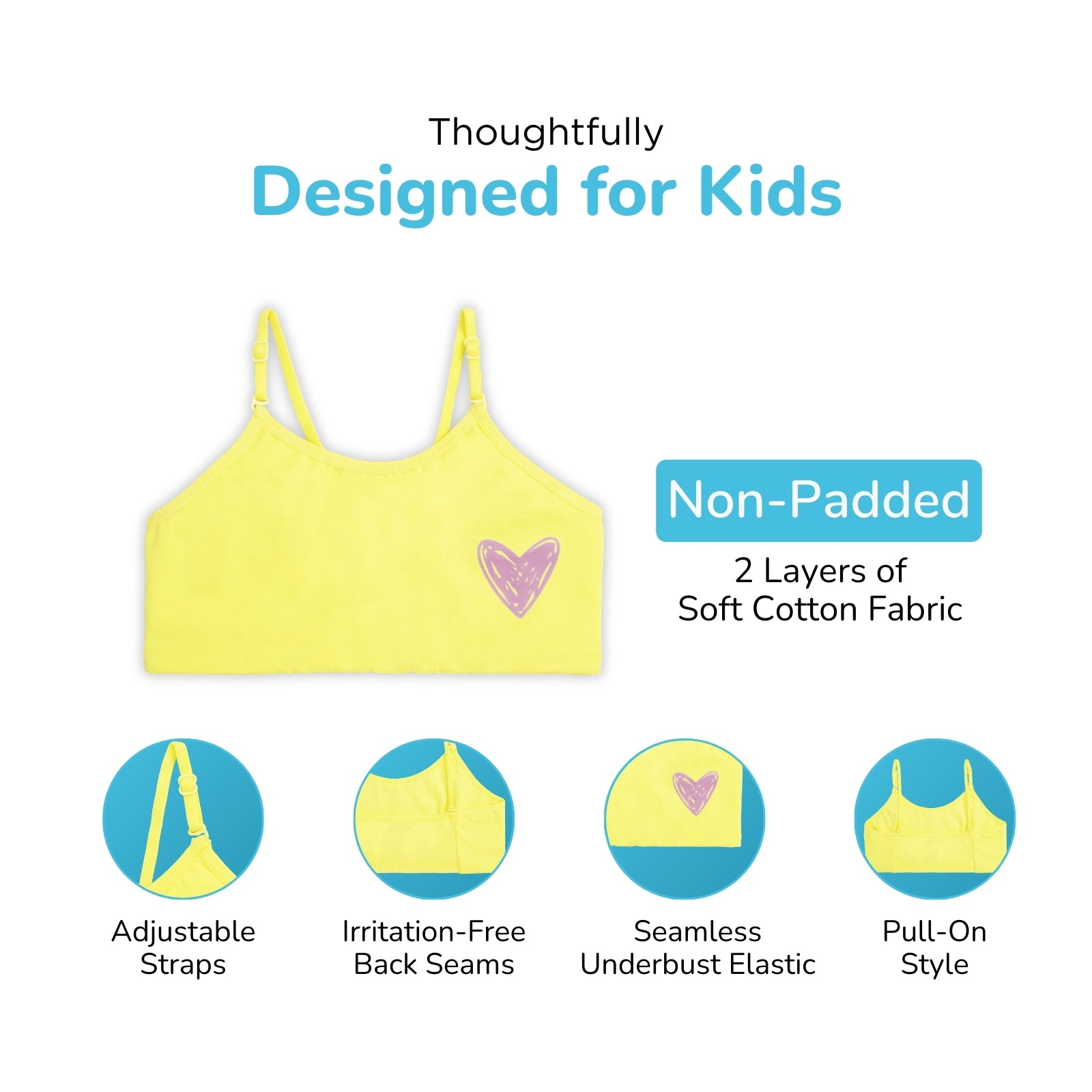 Daisy 3-Pack Training Bras