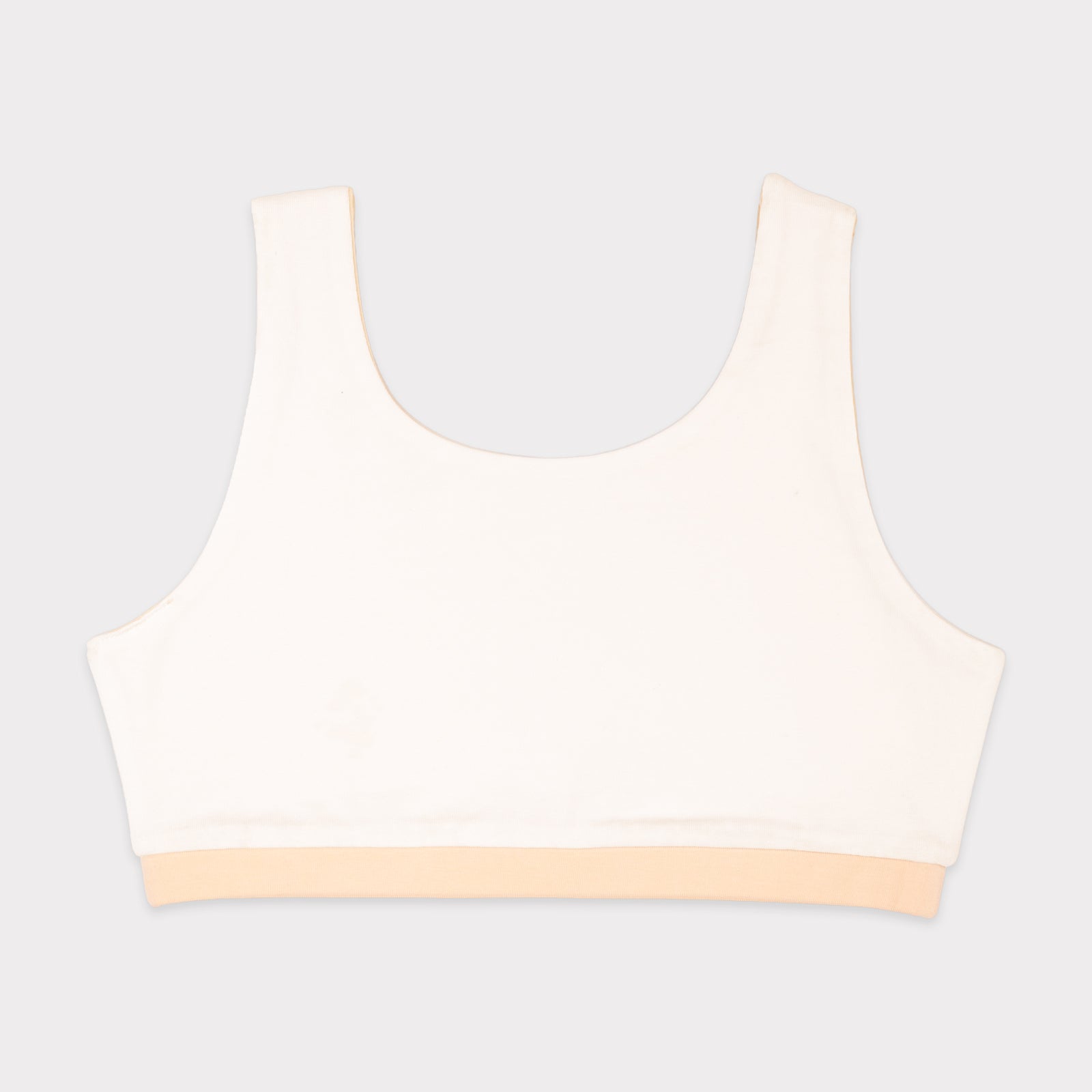 U-Shaped White & Skin Reversible Sports Bra