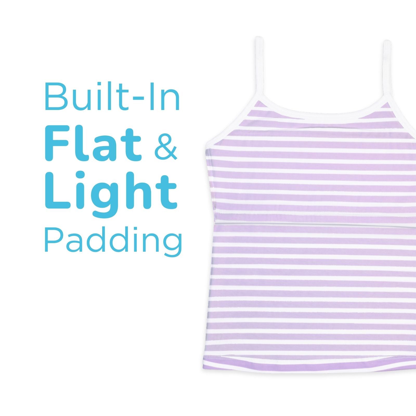 Lavender Stripes Padded Camisole